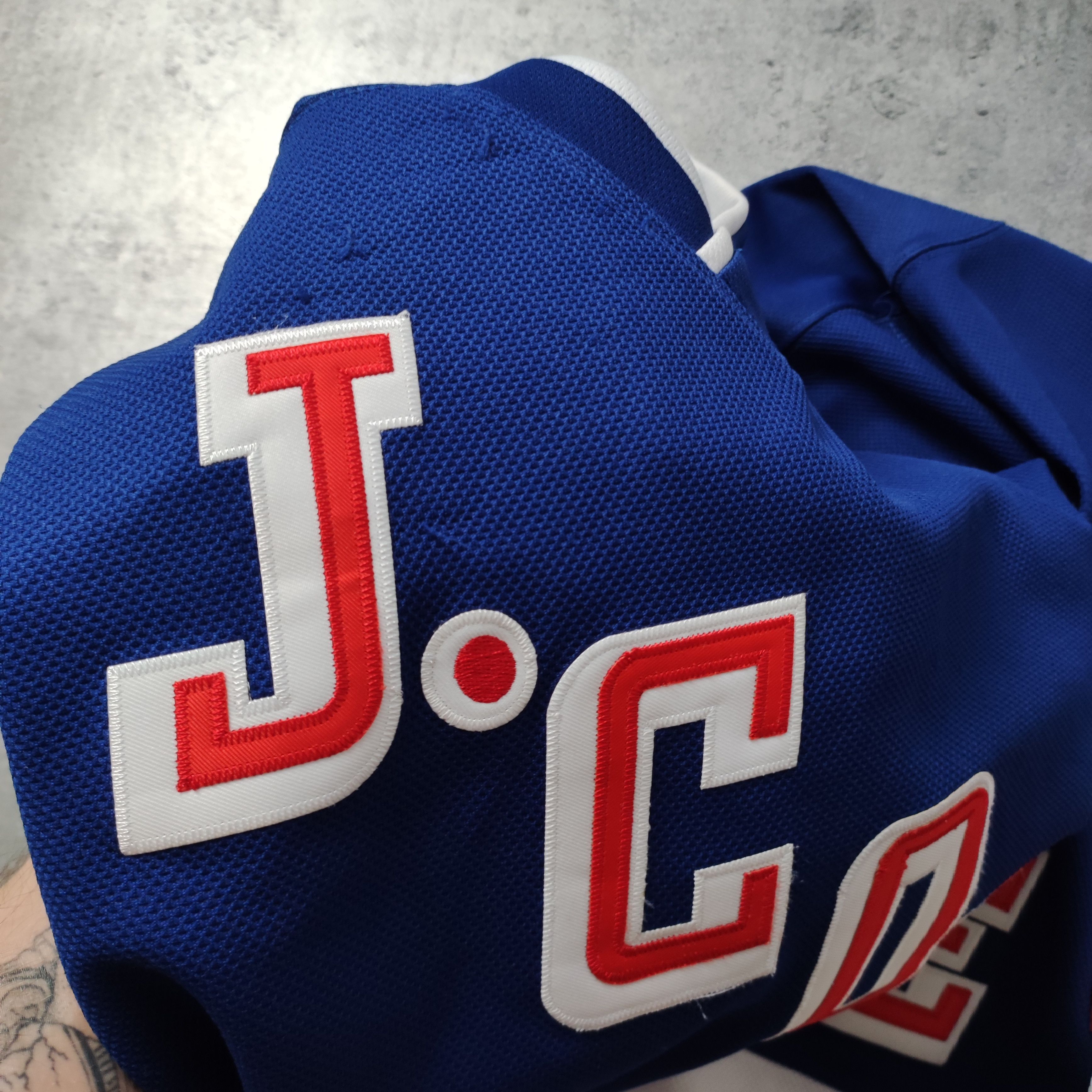 J. Cole × NHL × Rap Tees RARE J Cole 2014 Dreamville Forest Hills 14 Hockey Jersey Size US M / EU 48-50 / 2 - 6 Thumbnail