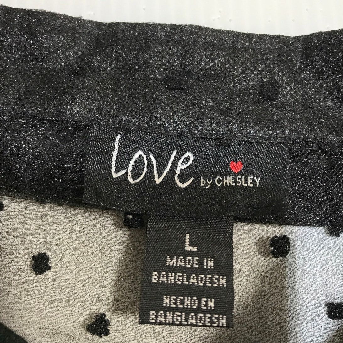 Other Love by Chesley Gothic Swiss Dot Balloon ¾ Sleeves Blouse L Size L / US 10 / IT 46 - 5 Thumbnail