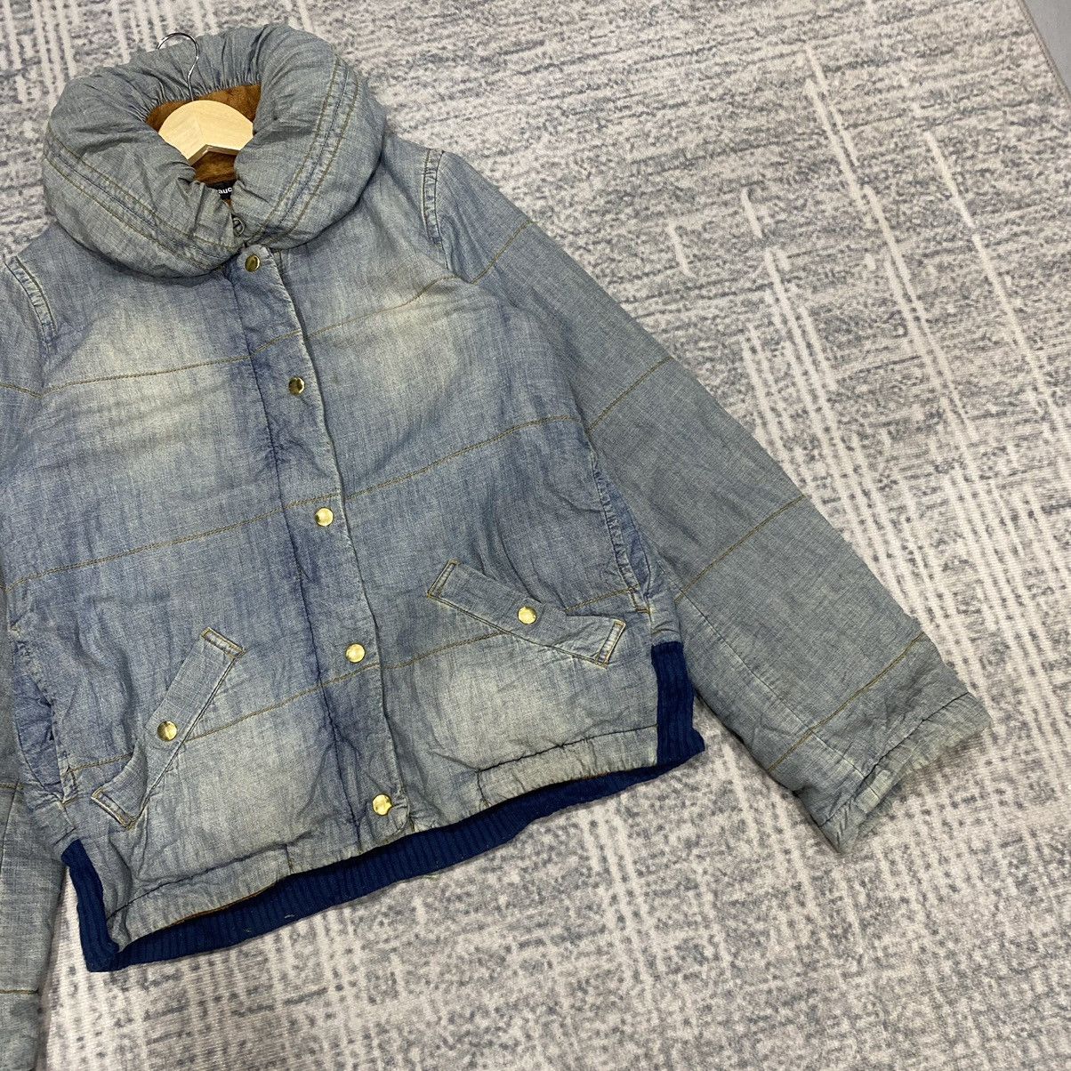 Issey Miyake Mercibeaucoup Denim Down Puffer Quilted Jacket Size US M / EU 48-50 / 2 - 2 Thumbnail