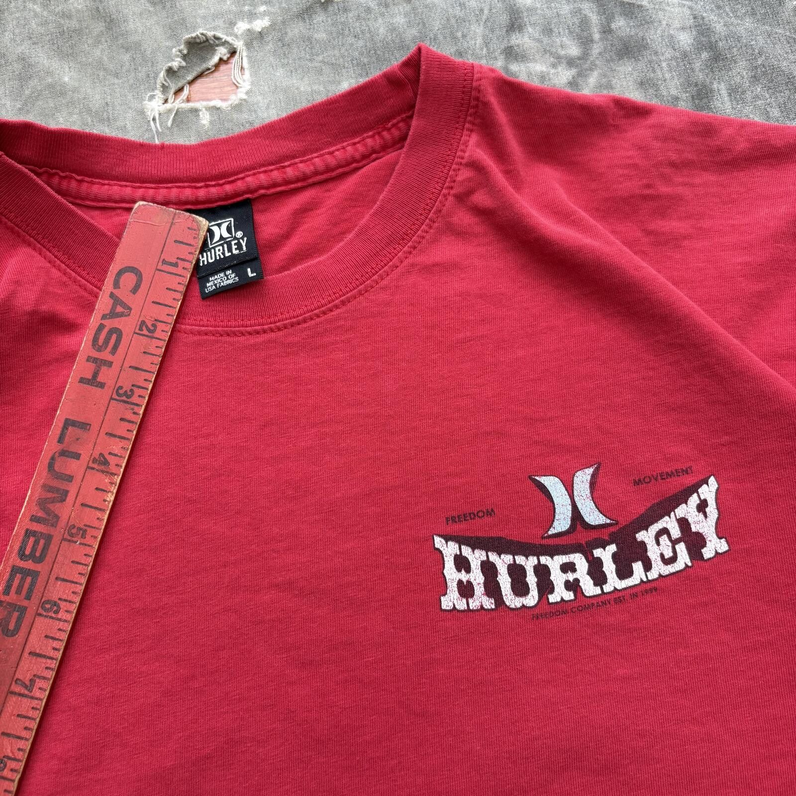 Hurley Vintage Y2K Hurley Double Side Skate Grunge Streetwear Shirt Size US L / EU 52-54 / 3 - 3 Thumbnail