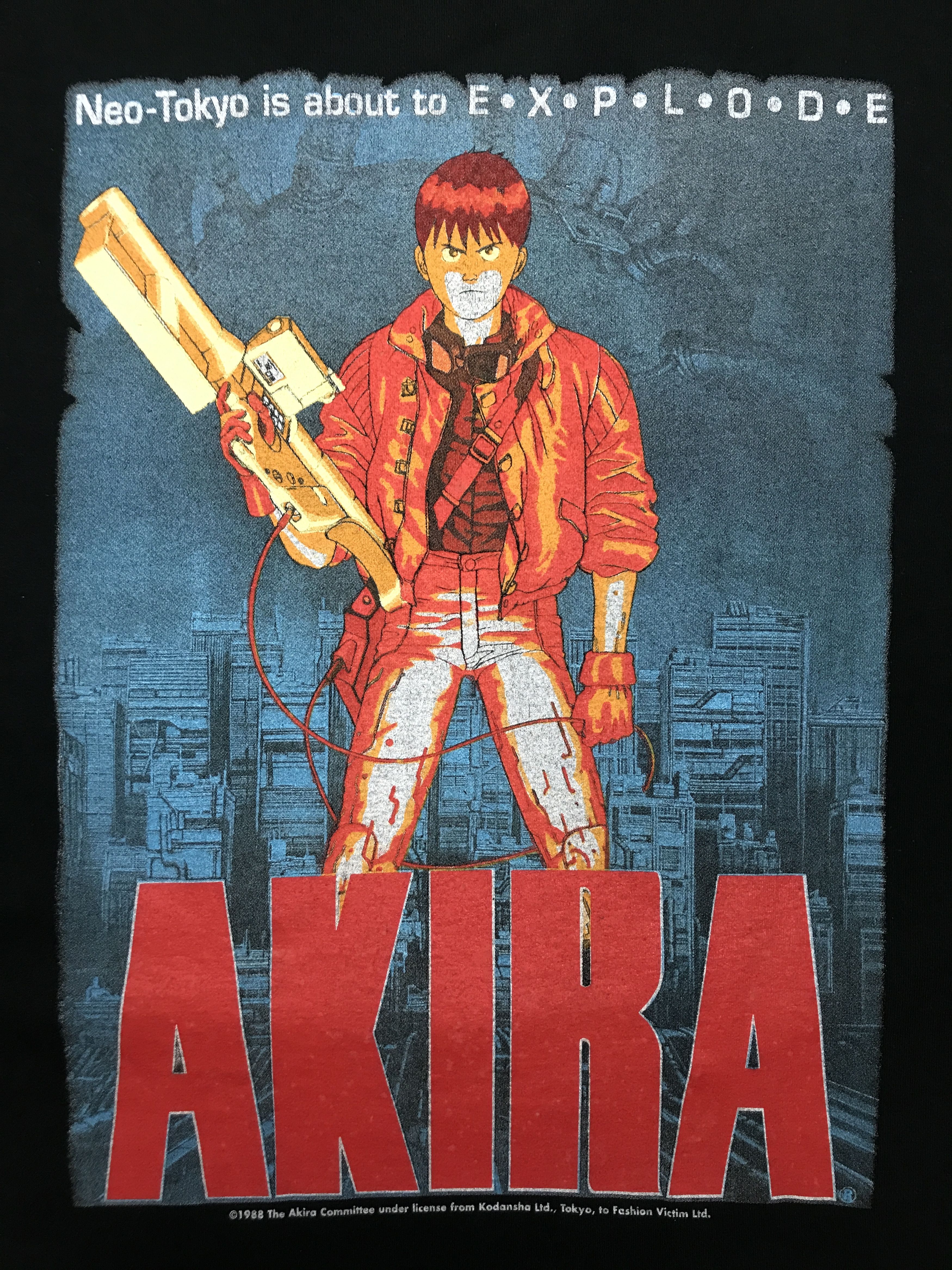 Japanese Brand 1988 Tee Vintage Akira Kaneda T-shirt Anime cyberpunk Size US L / EU 52-54 / 3 - 11 Thumbnail