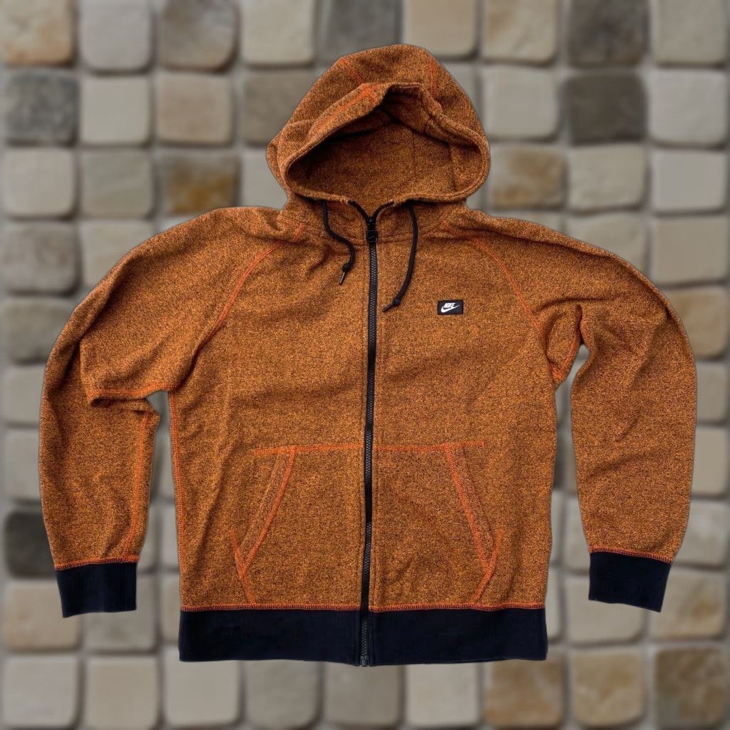 Nike Nike Men's Full Zip Hoodie Hooded Logo Vintage Sz M Orange Red Tag Size US M / EU 48-50 / 2 - 1 Thumbnail