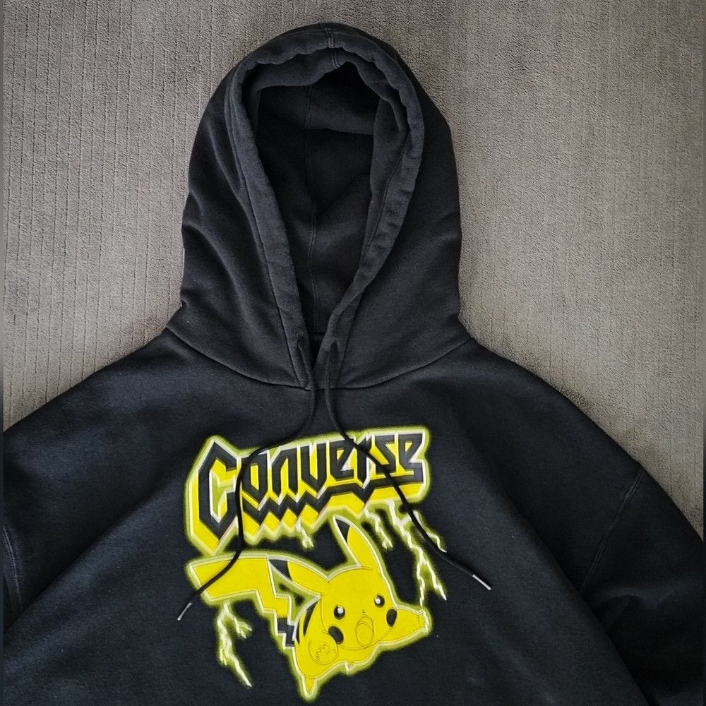 Converse Converse Pokémon Pikachu Men's 25th Celebration Hoodie Size Size US XL / EU 56 / 4 - 3 Thumbnail