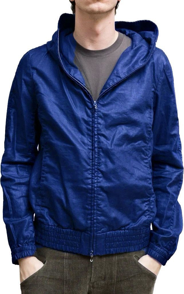 Attachment × Japanese Brand × Kazuyuki Kumagai Attachment KAZUYUKI KUMAGAI Tencel Zip-Up Hoodie ink blue Size US M / EU 48-50 / 2 - 2 Thumbnail