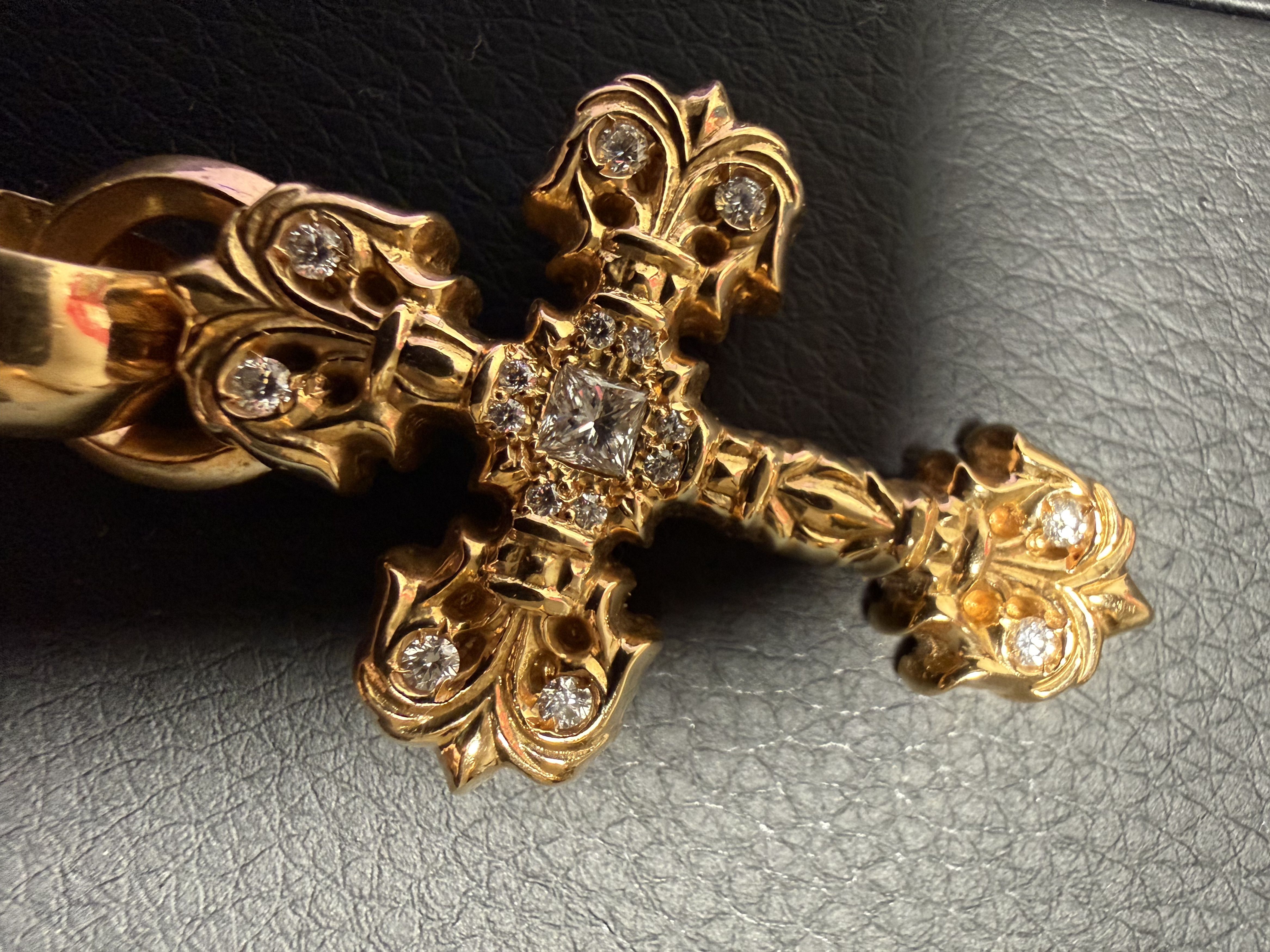 Chrome Hearts Chrome Hearts Medium Flame Cross Pendant Size ONE SIZE - 8 Thumbnail