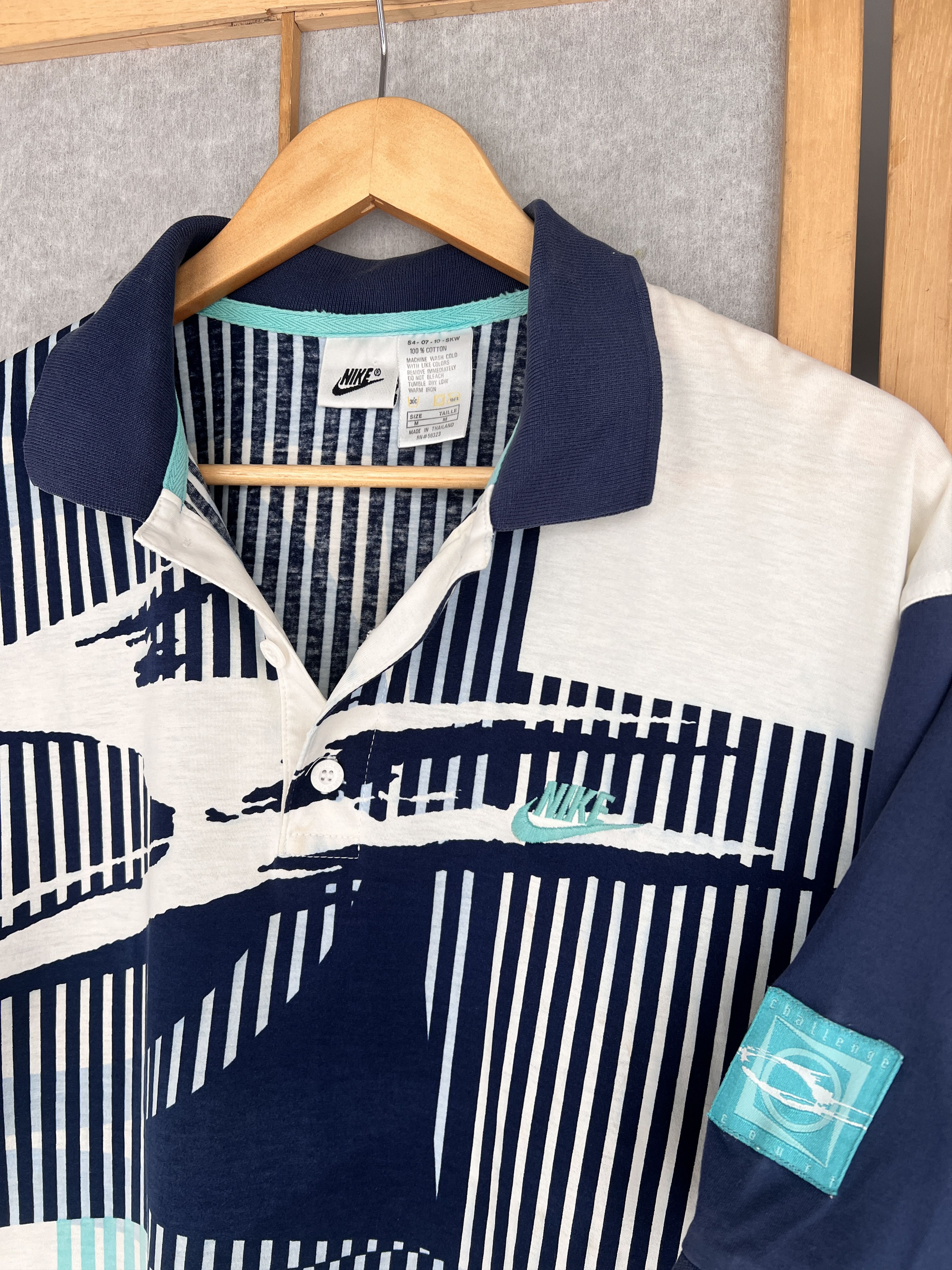 Nike ARCHIVE 1990s NIKE CHALLENGE COURT POLO SHIRT ANDRE AGASSI Size US M / EU 48-50 / 2 - 19 Thumbnail