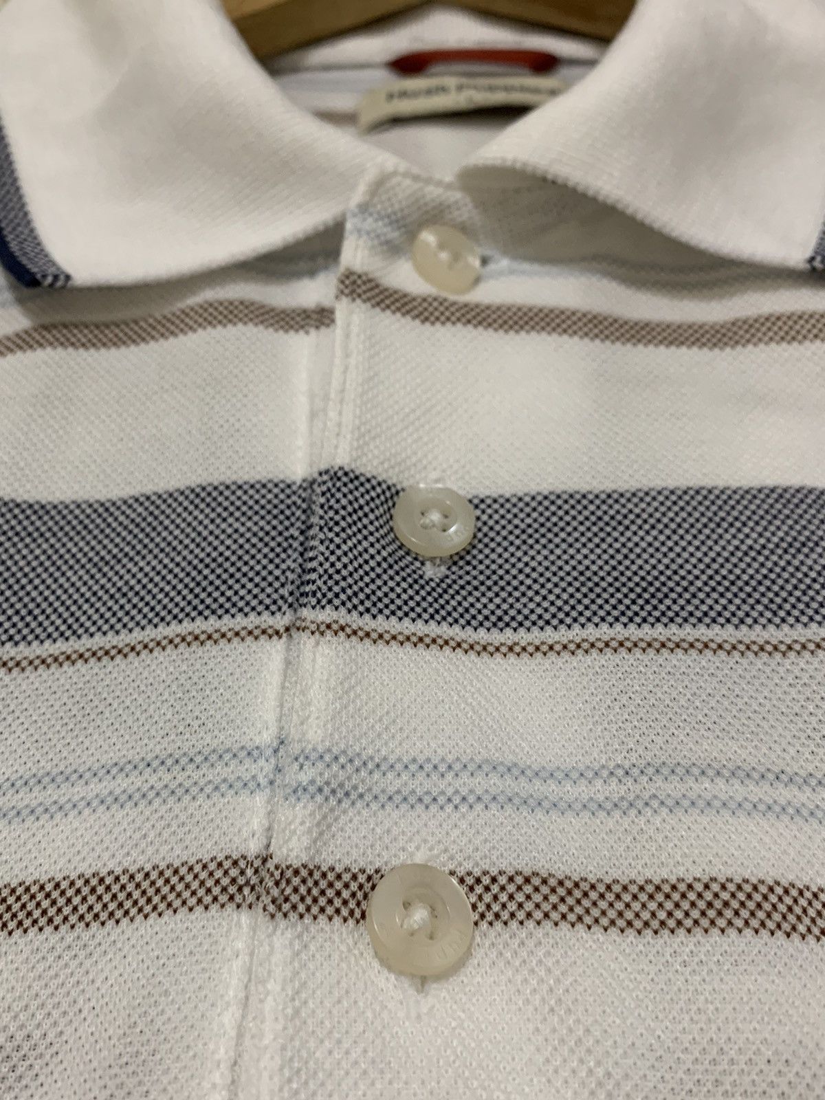 Designer Hush puppies shirt size L Large White Stripes Size US L / EU 52-54 / 3 - 9 Thumbnail