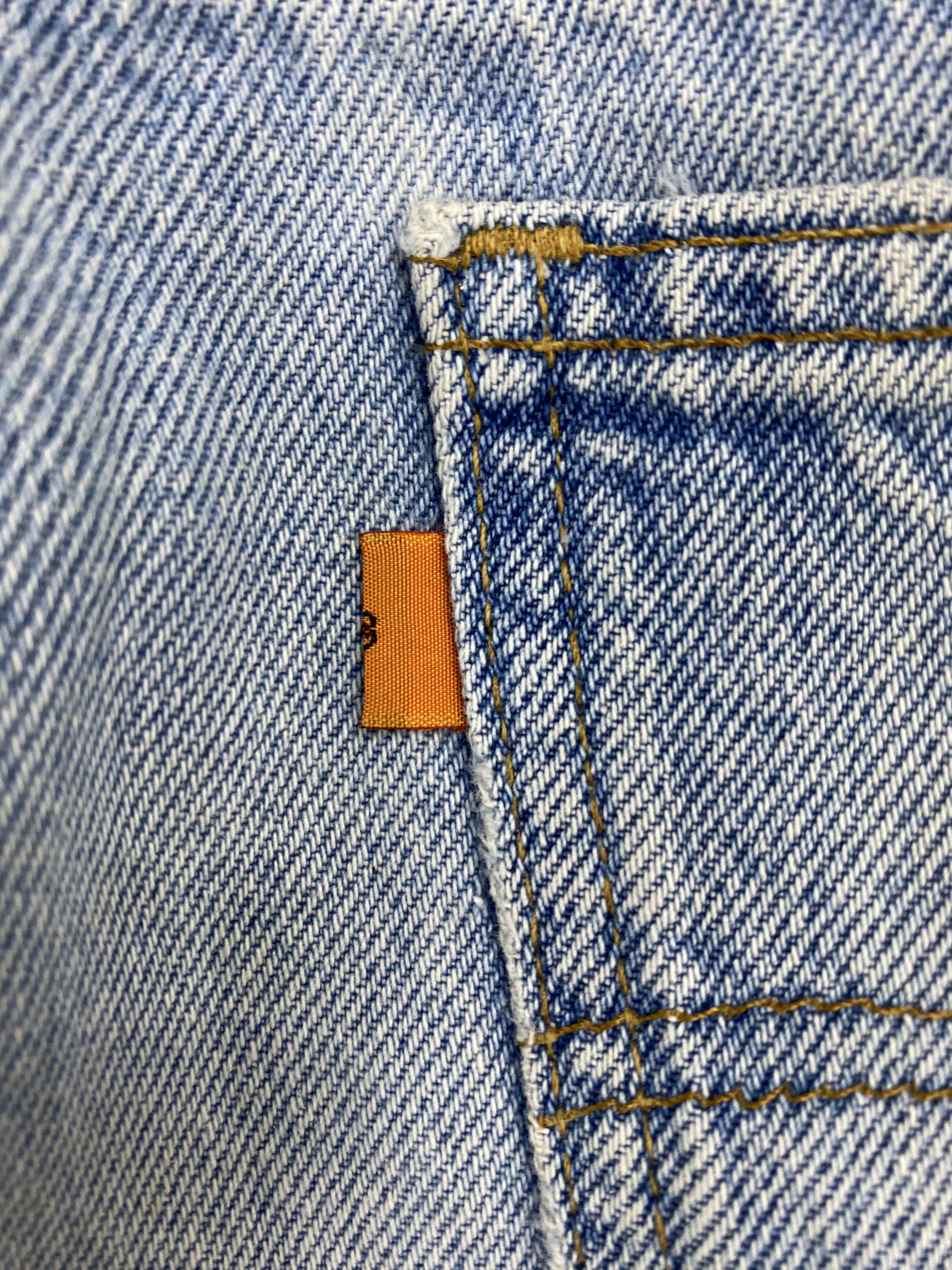 Levi's × Vintage Vintage 90s Levis 634 Orange Tabs Light Washed Jeans Size US 33 - 6 Thumbnail