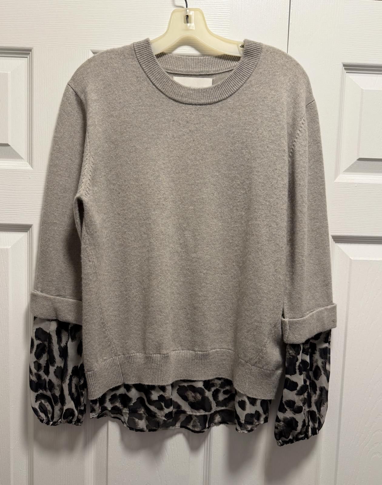 Designer Brochu Walker Layered Sweater + Blouse Combo – Sz S 478$ Size S / US 4 / IT 40 - 1 Thumbnail