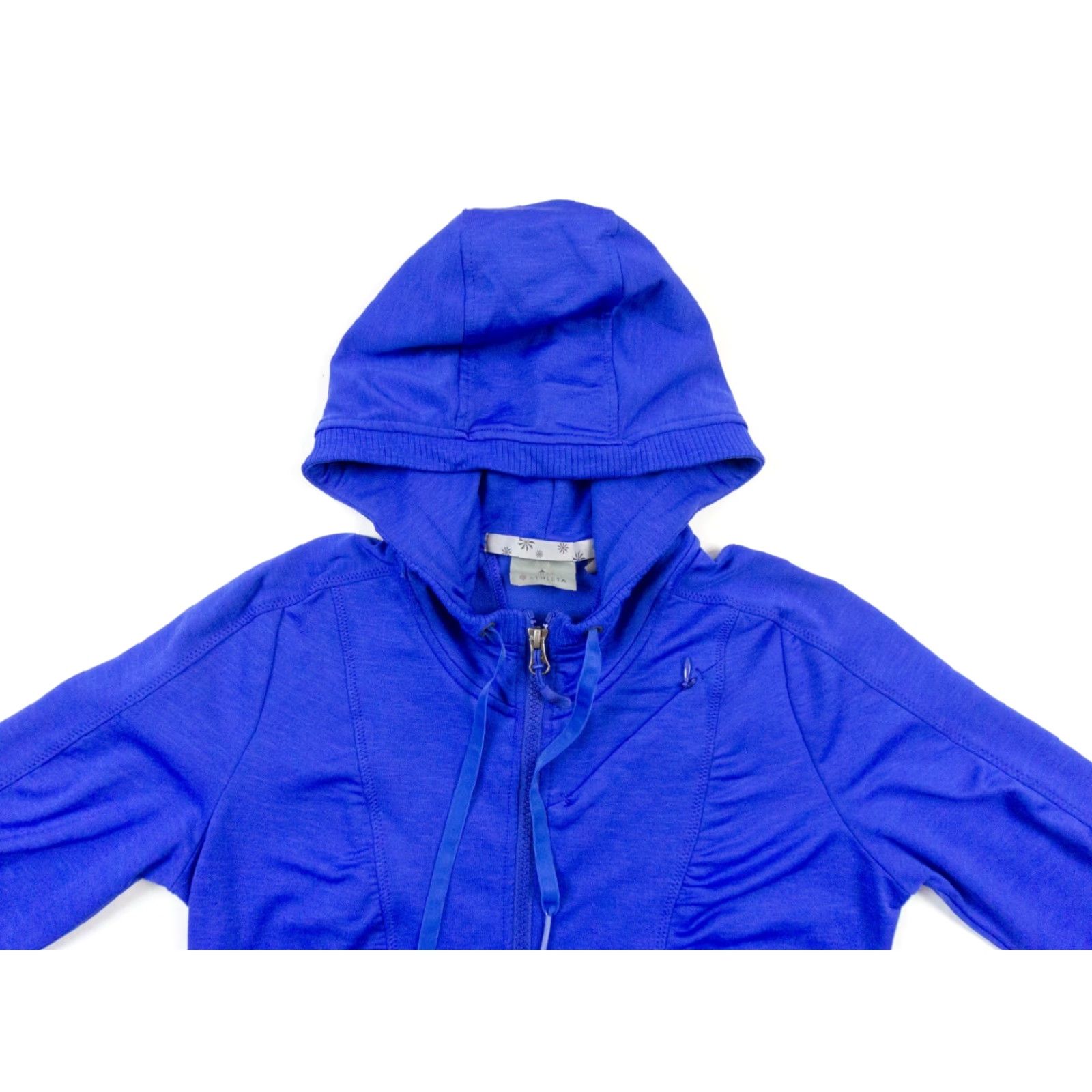 Athleta Athleta Womens Hoodie Full Zip XSmall Blue Activewear Stretch Ladies Size XS / US 0-2 / IT 36-38 - 2 Thumbnail