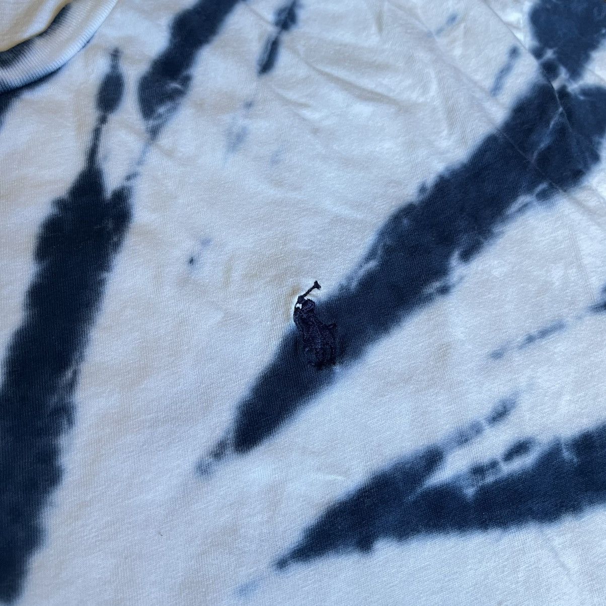 Polo Ralph Lauren × Ralph Lauren × Vintage Vintage Polo Ralph Lauren Swirl Tie Dye Basic Logo Tee Shirt Size US L / EU 52-54 / 3 - 3 Thumbnail