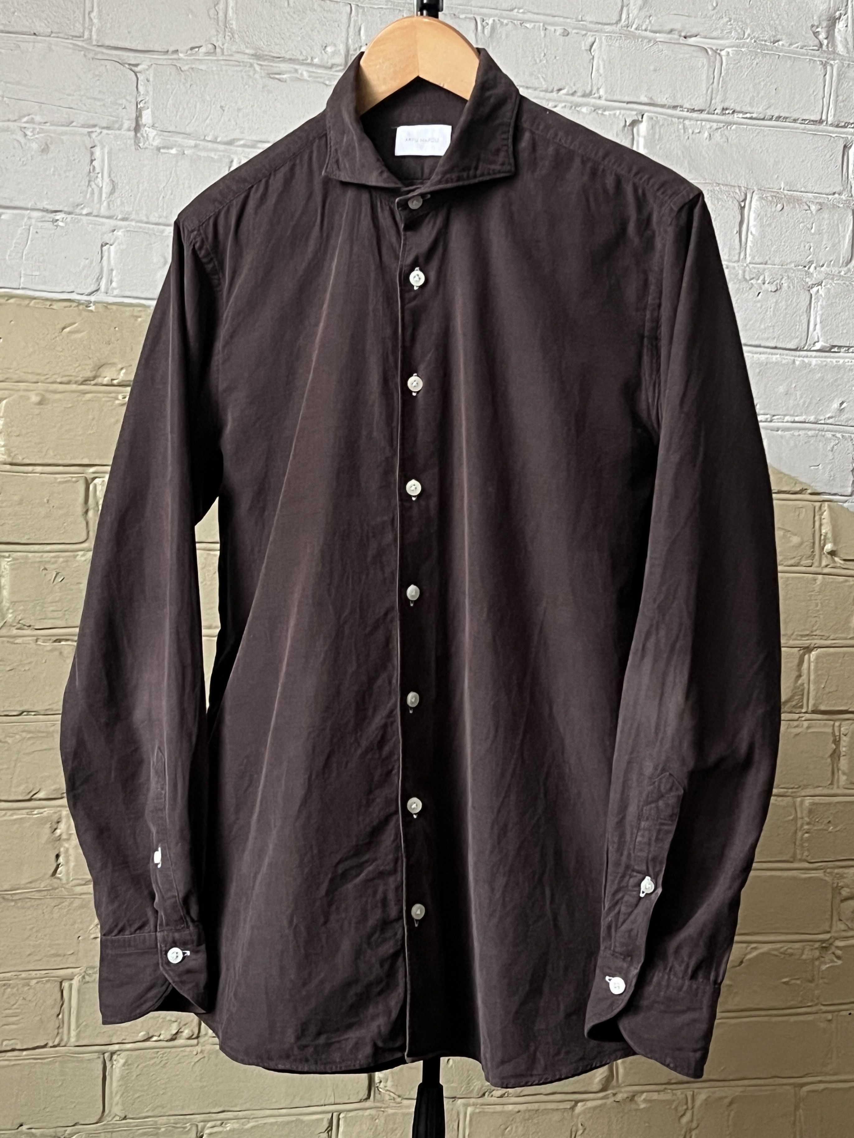 Ambrosi Napoli × Italian Designers Artu Napoli Button Up Corduroy Shirt ...