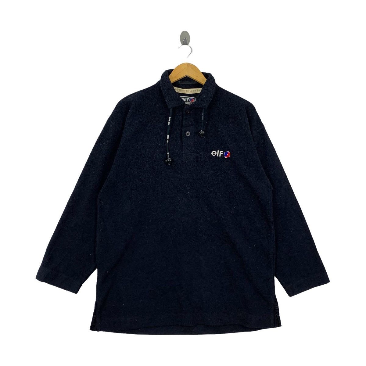 Vintage Vintage ELF Racing Motorsport Fleece Long Sleeve Jumper Size US L / EU 52-54 / 3 - 5 Thumbnail