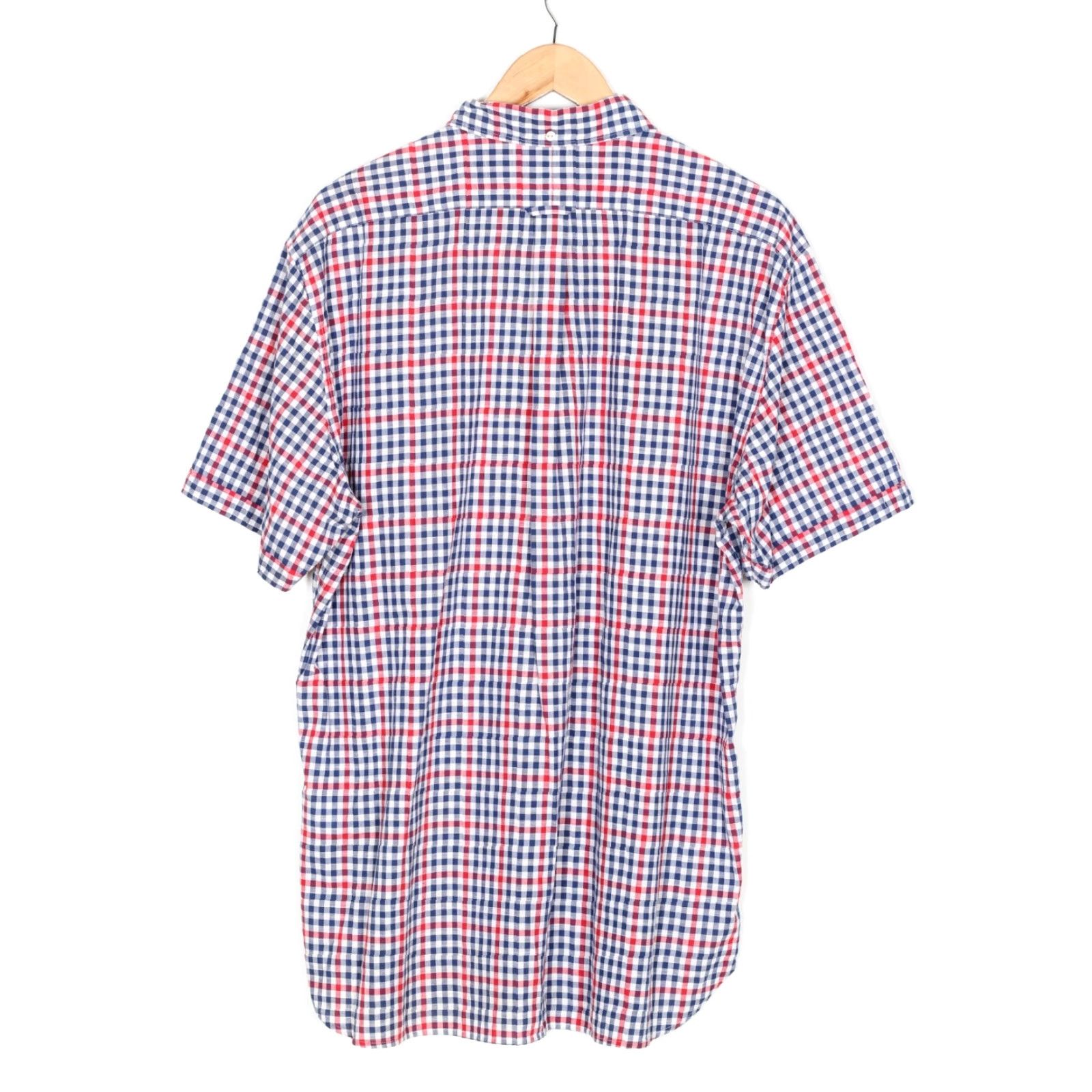 Gant GANT River Inn Casual Shirt Men Short Sleeve Oxford Linen Cotton Multicoloured Check XL Regular Shirt Mens Size US XL / EU 56 / 4 - 4 Thumbnail