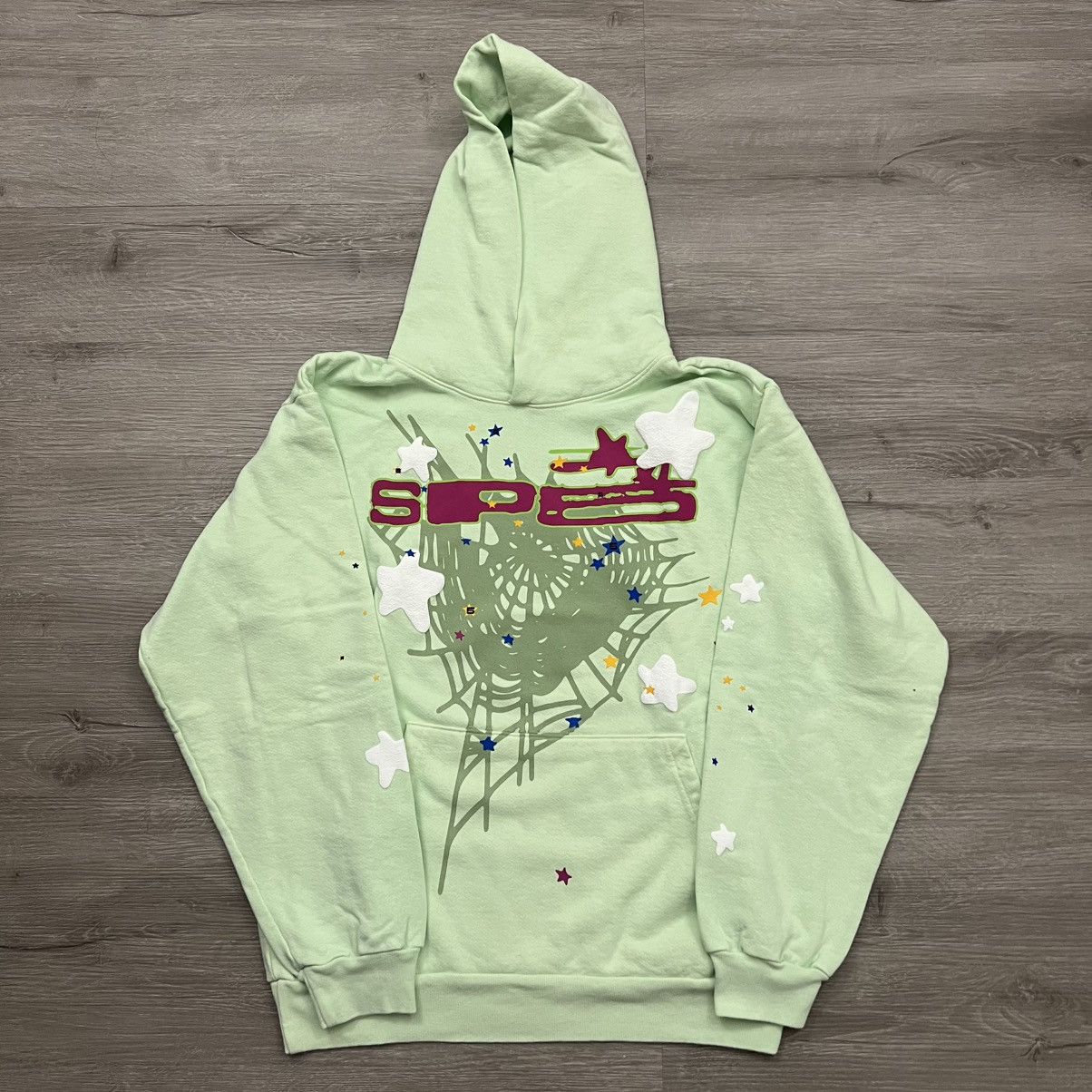 Sp5der Sp5der Worldwide SP5 Mint Hoodie Size US M / EU 48-50 / 2 - 2 Thumbnail