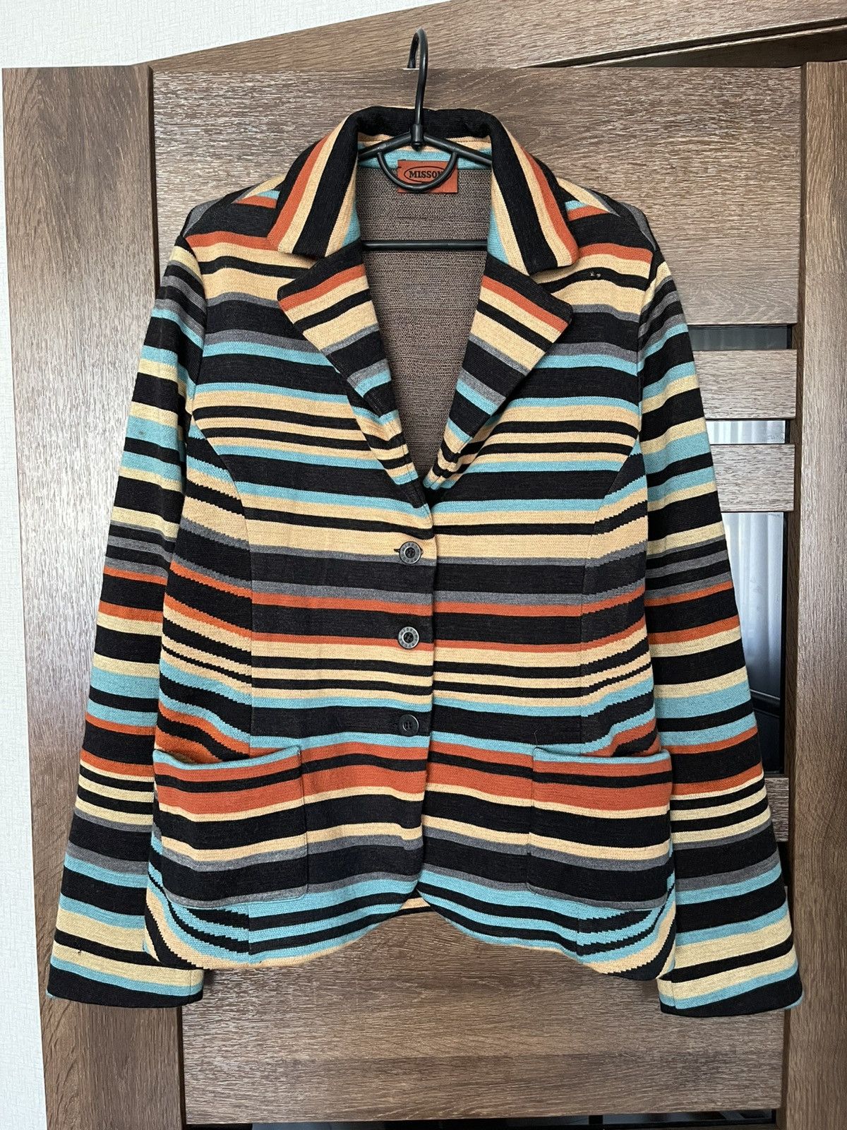 Missoni Missoni Italy Women Wool Jacket Size XL / US 12-14 / IT 48-50 - 2 Thumbnail
