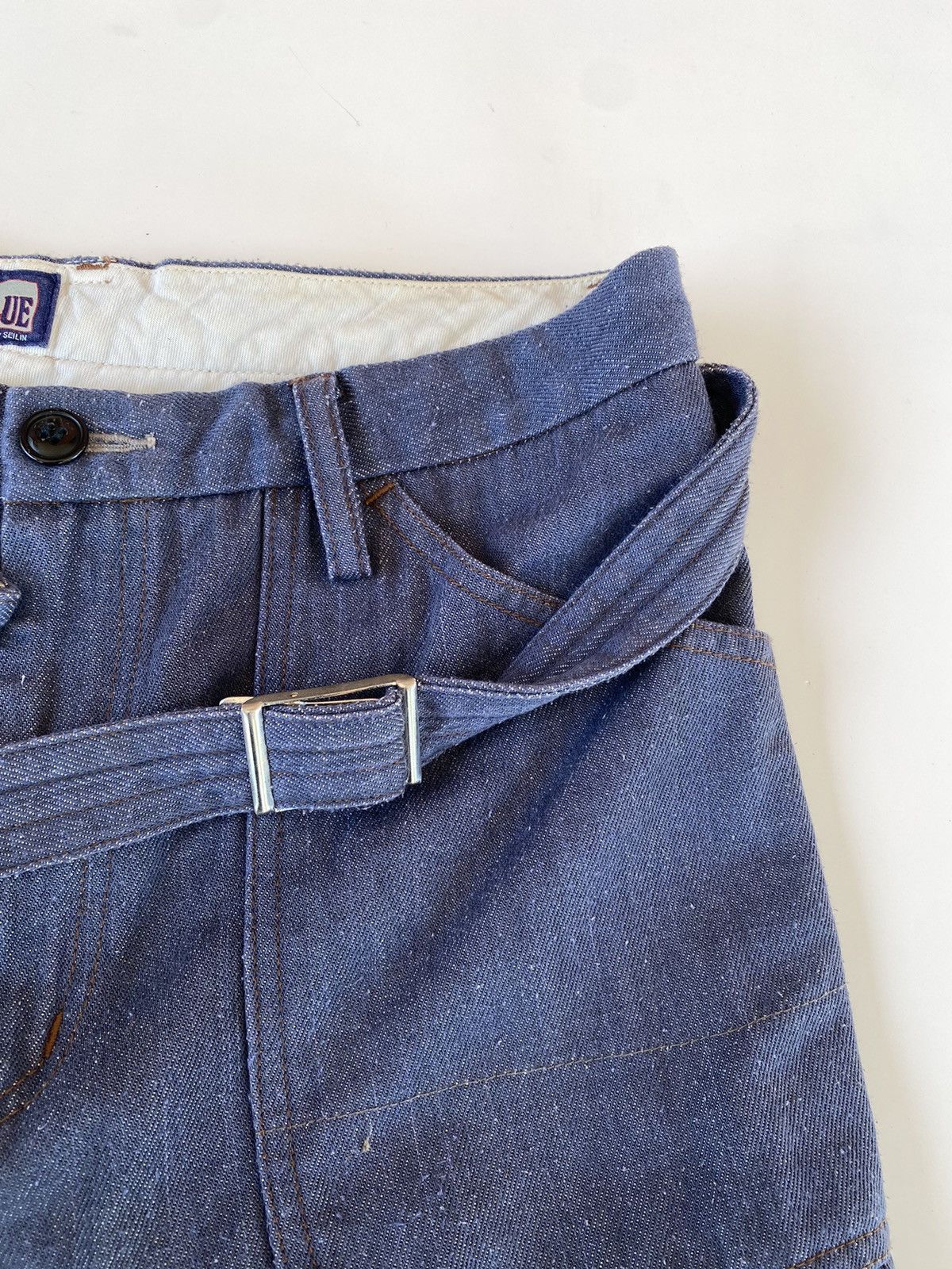 Blue Blue Japan × Japanese Brand × Vintage ✅️Vintage Short Pants Blue Blue Japan Size US 34 / EU 50 - 3 Thumbnail