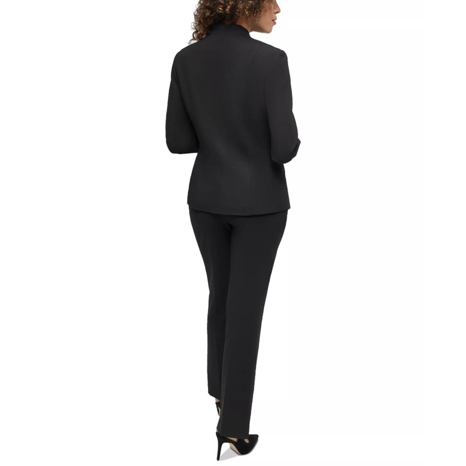 DKNY DKNY Women Black Zip-Pocket Long-Sleeve Jacket Size US 6 Size M / US 6-8 / IT 42-44 - 5 Thumbnail