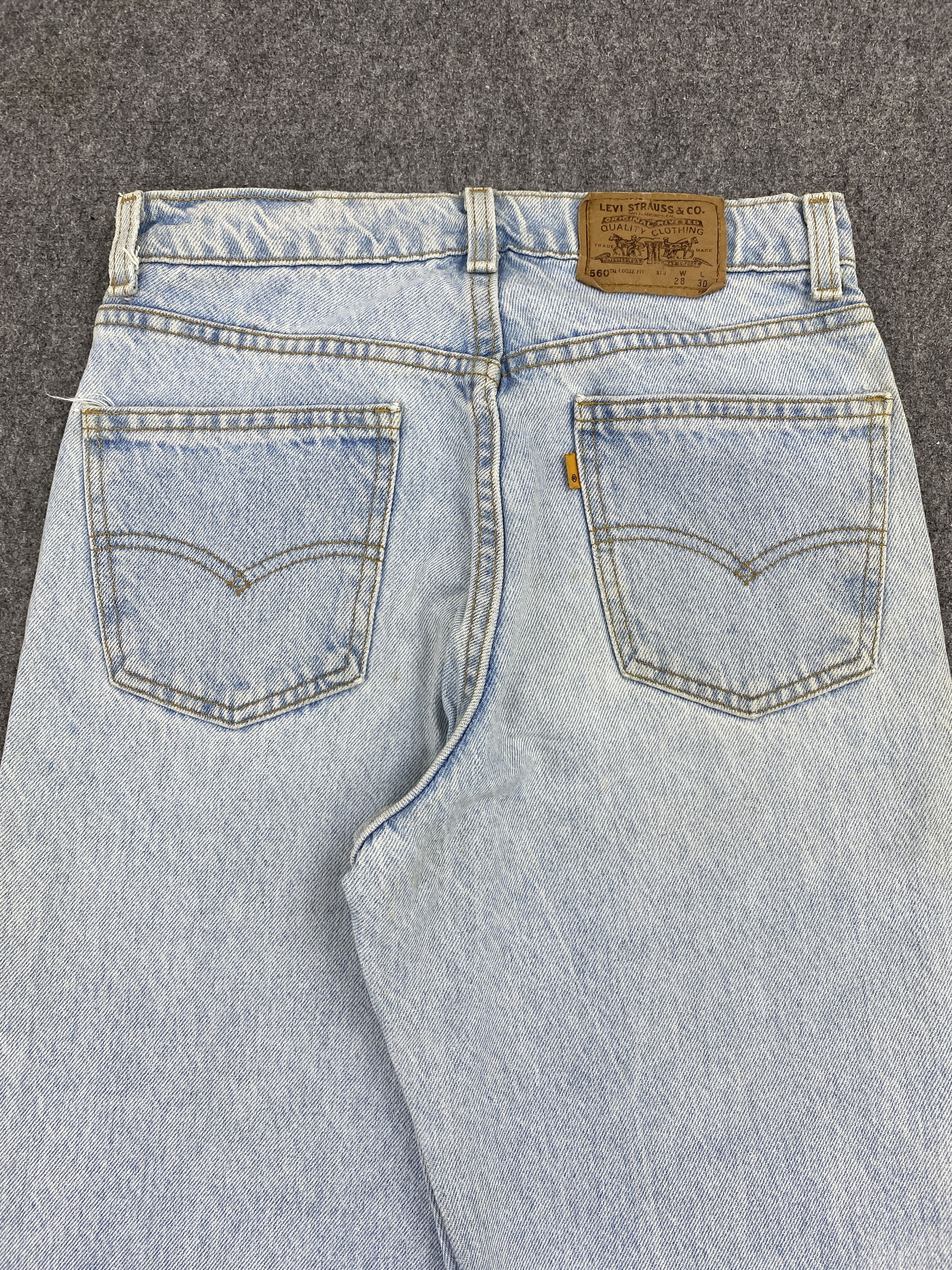 Levi's × Vintage Vintage 90s Levis 560 Orange Tabs Jeans Size US 26 / EU 42 - 4 Thumbnail