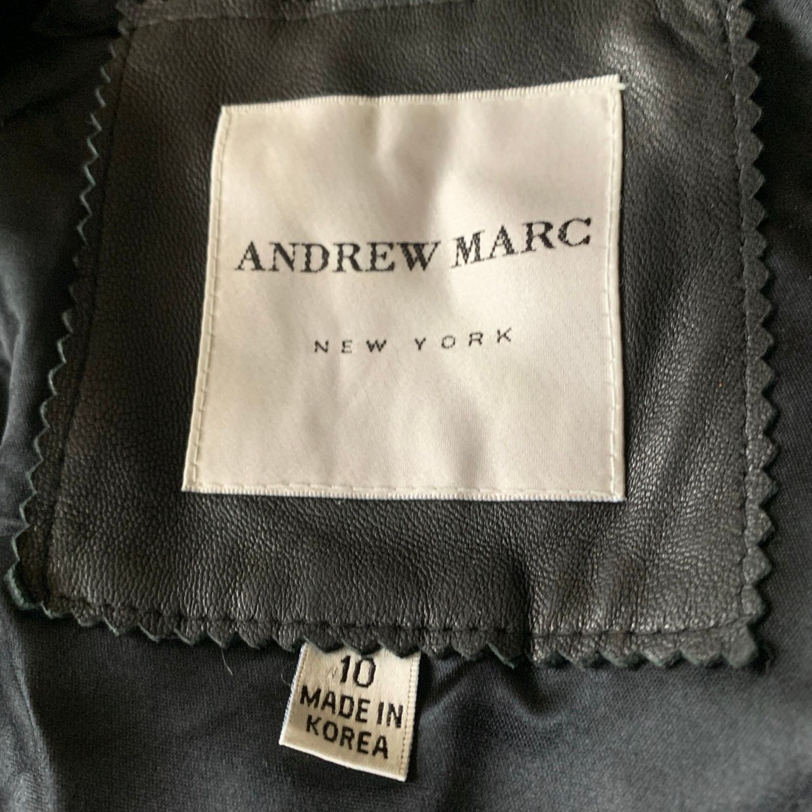 Andrew Marc Andrew Marc New York Women's Size 10 Car Coat 100% Leather Size L / US 10 / IT 46 - 6 Thumbnail