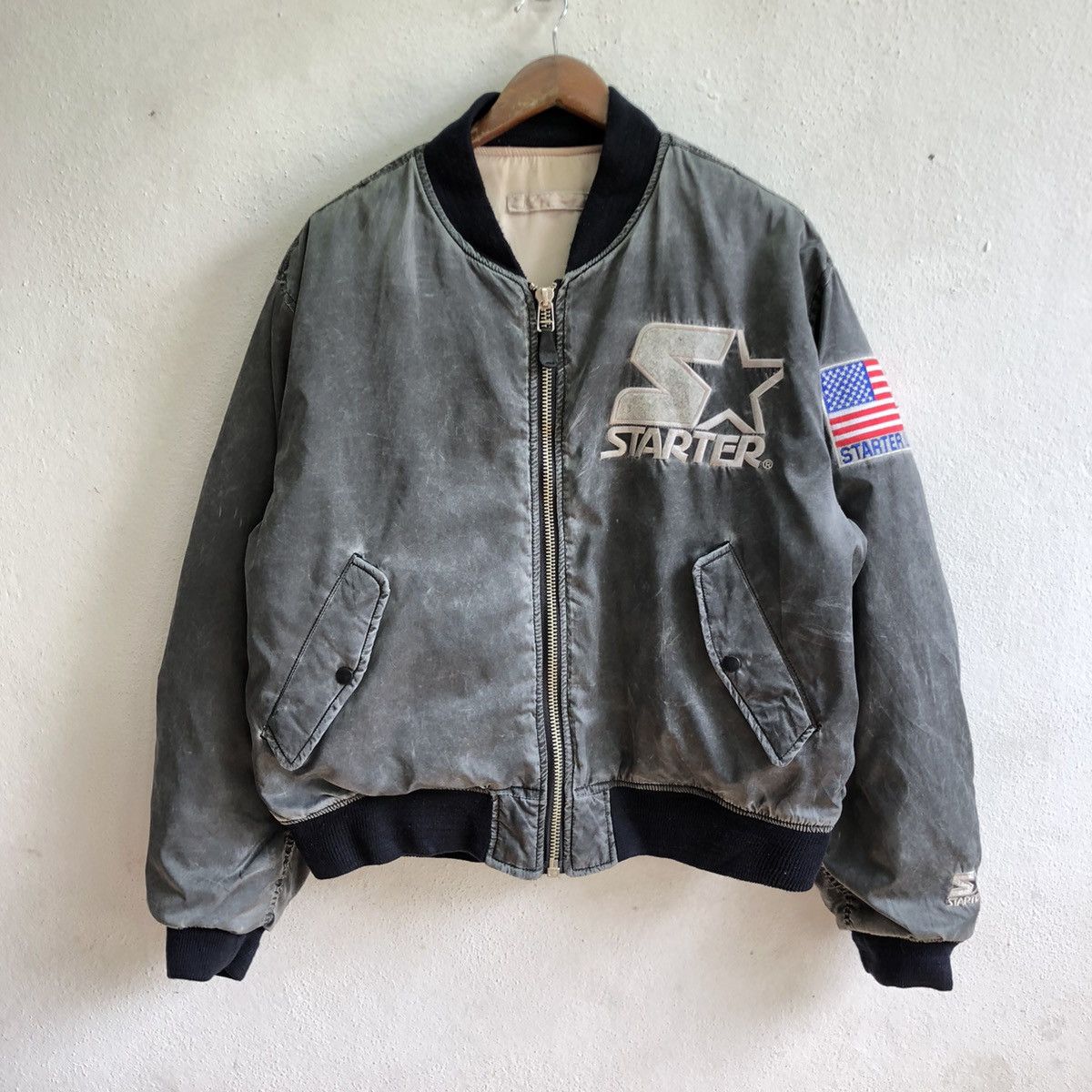 Starter × Vintage vintage STARTER reversible jacket Size US L / EU 52-54 / 3 - 1 Thumbnail