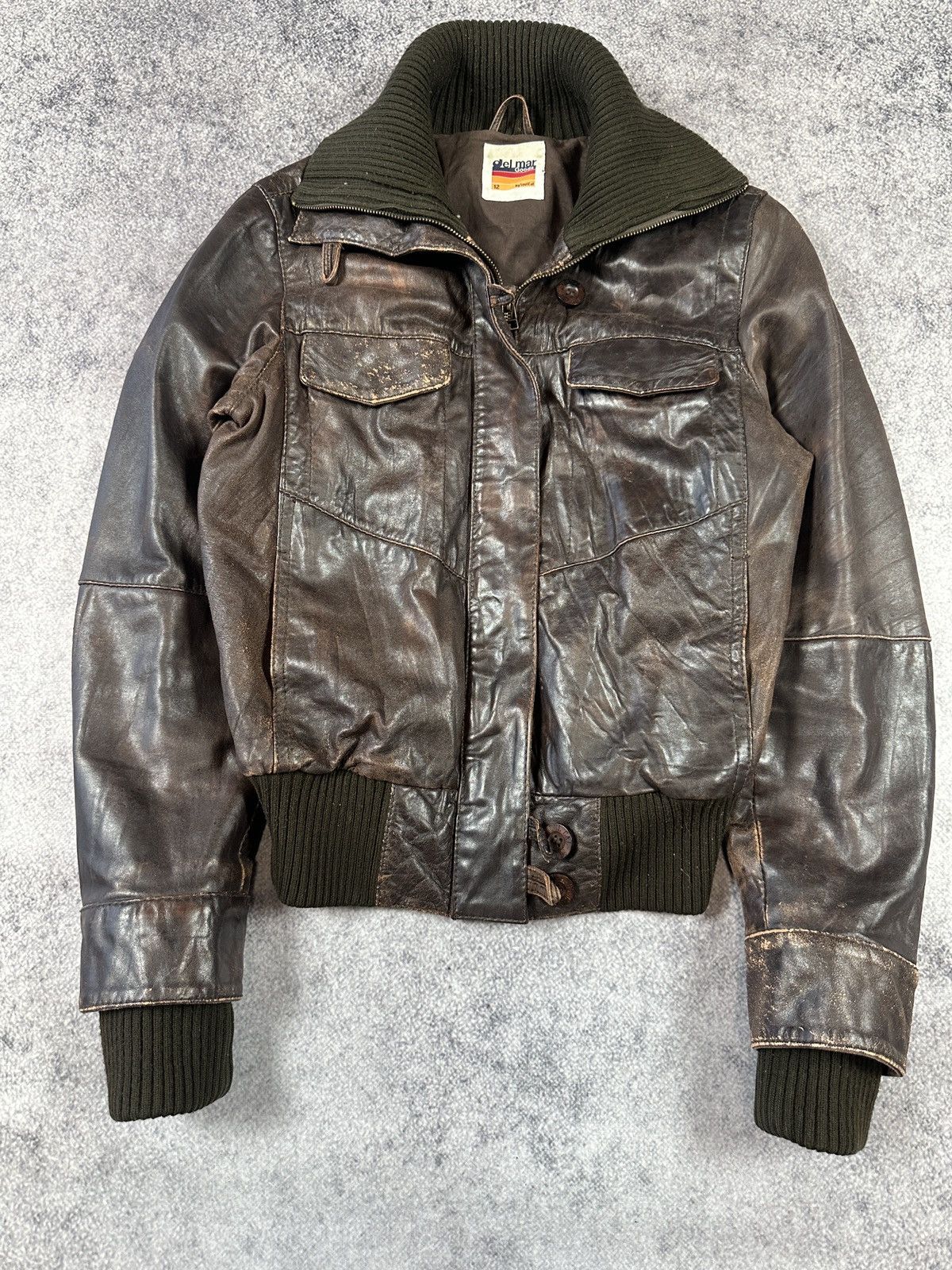 Vintage Y2k Vintage Leather Jacket Opium Avant Garden Rare VTg Pelle Size XL / US 12-14 / IT 48-50 - 2 Thumbnail