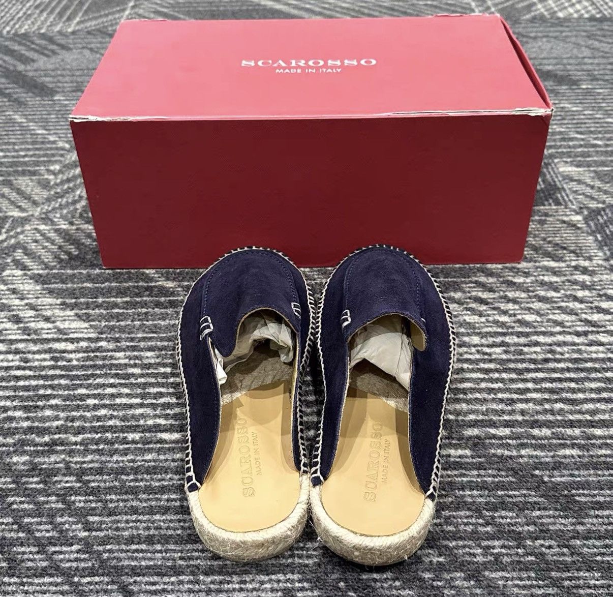 Scarosso SCAROSSO Woven Closed-Toe Flat Slide Sandals J42 Size US 7 / EU 40 - 3 Thumbnail
