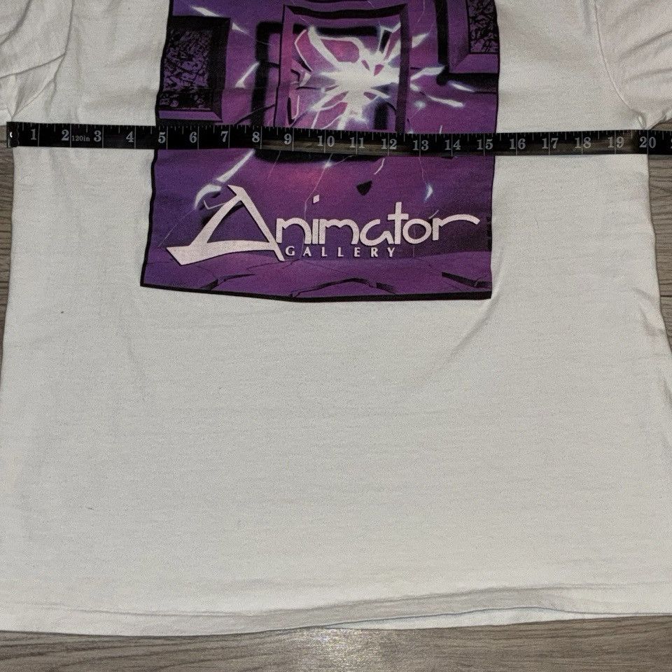 Hanes 80s Animator Gallery white art tee shirt Size US M / EU 48-50 / 2 - 5 Thumbnail