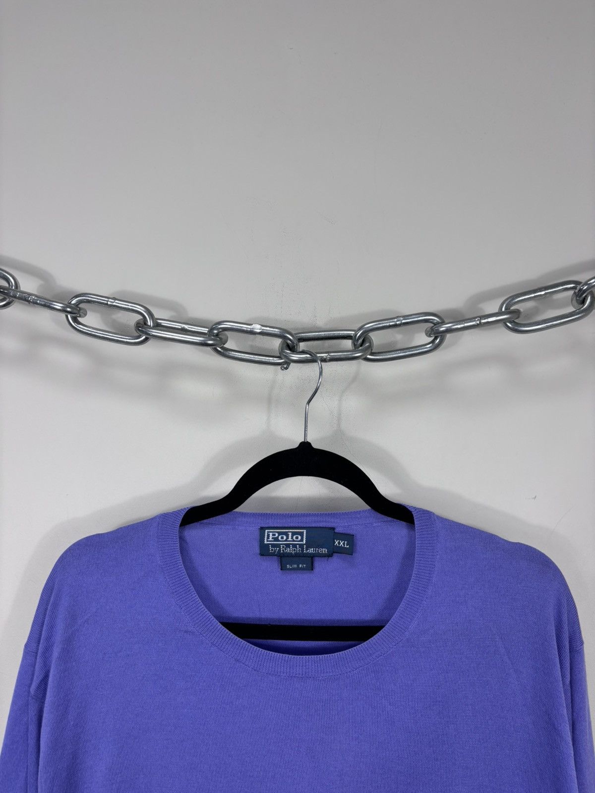 Polo Ralph Lauren Polo Ralph Lauren Men’s Slim Fit Purple Pima Cotton Sweater Size US XXL / EU 58 / 5 - 4 Thumbnail