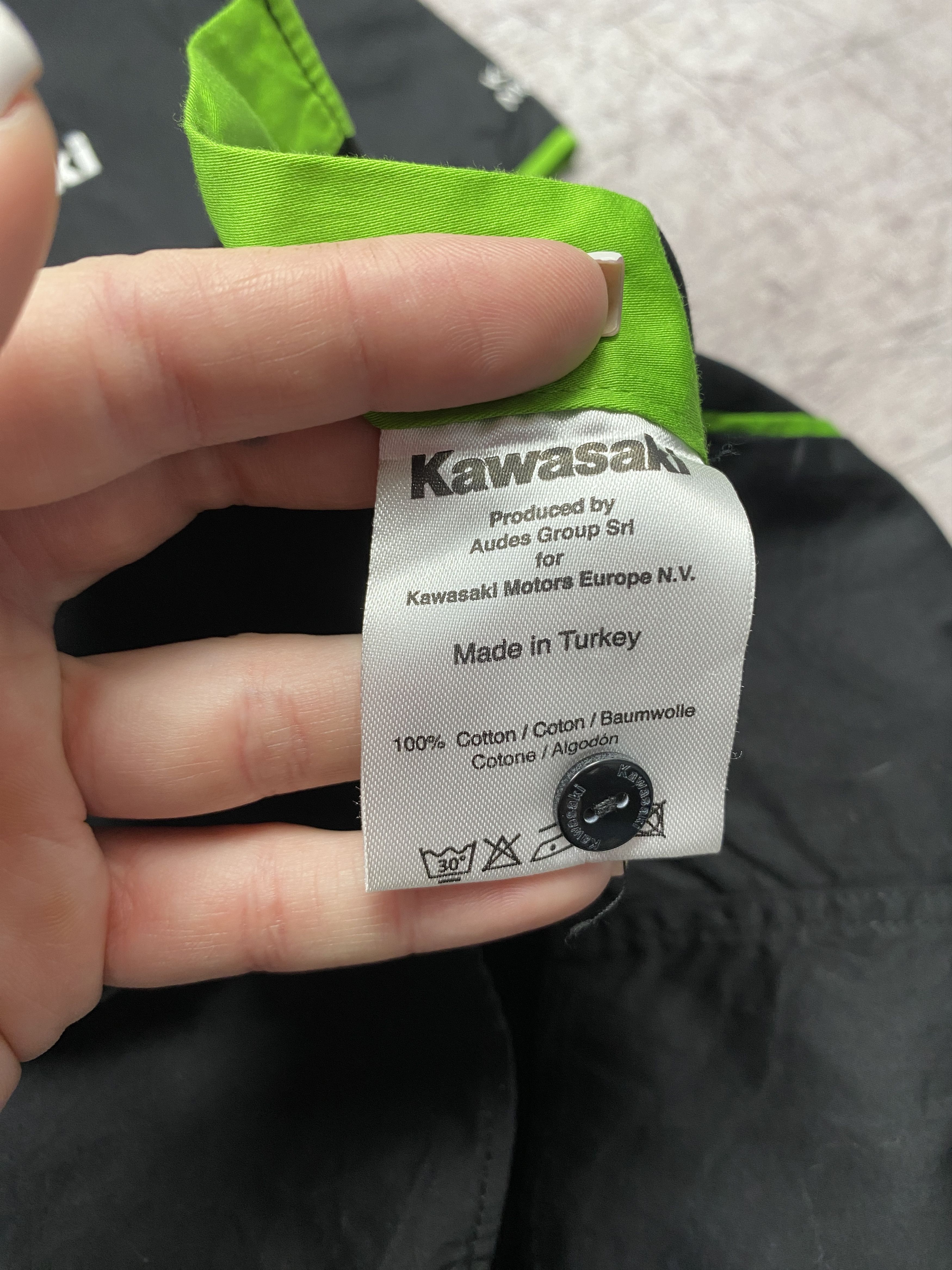 Japanese Brand × Vintage Kawasaki Racing Team Vintage Mens Short Sleeve Shirt Size US L / EU 52-54 / 3 - 6 Thumbnail