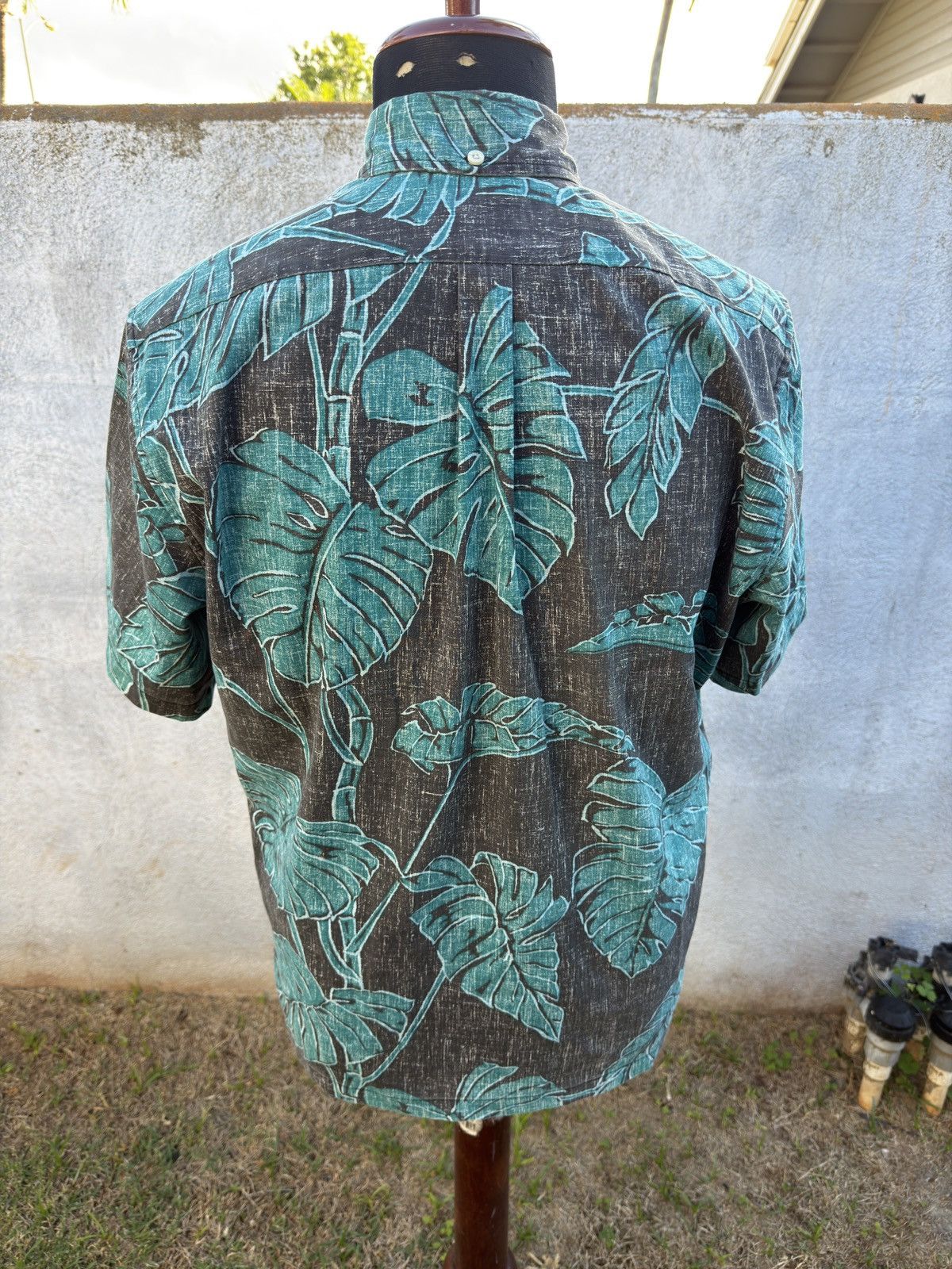Reyn Spooner PreOwned Reyn Spooner Classic Hawaiian Men's S Green/Black Size US S / EU 44-46 / 1 - 2 Thumbnail