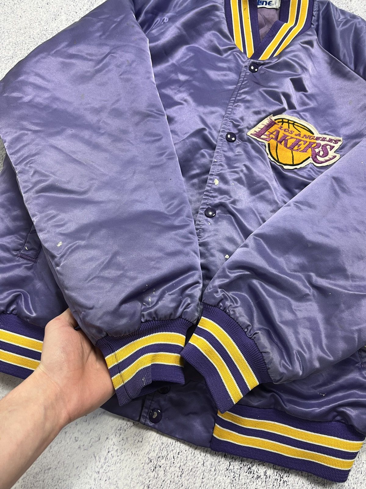 Chalk Line × NBA Vintage Chalk Line NBA Los Angeles Lakers Bomber Jacket USA Size US XL / EU 56 / 4 - 17 Thumbnail