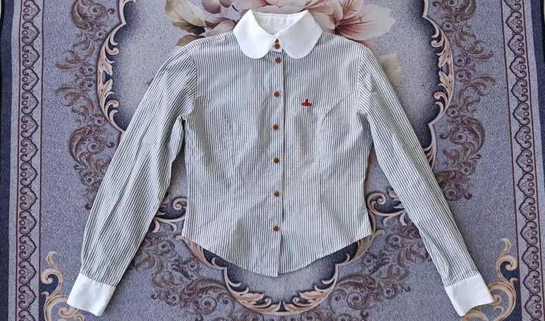 Vivienne Westwood Vivienne Westwood Tie-dye striped shirt Size M / US 6-8 / IT 42-44 - 1 Thumbnail