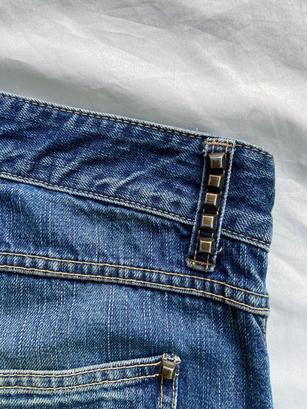 PPFM COOK JEANS #E99 DISTRESSED PUNK DENIM Size US 31 - 17 Thumbnail