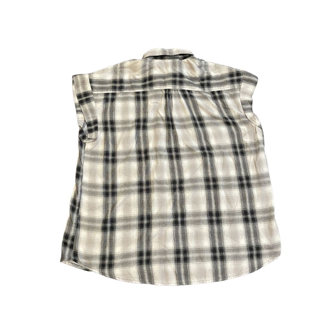 Lee Riders Lee Sleeveless Plaid Blouse Casual Western Cowgirl Size XXL / US 16-18 / IT 52-54 - 2 Thumbnail