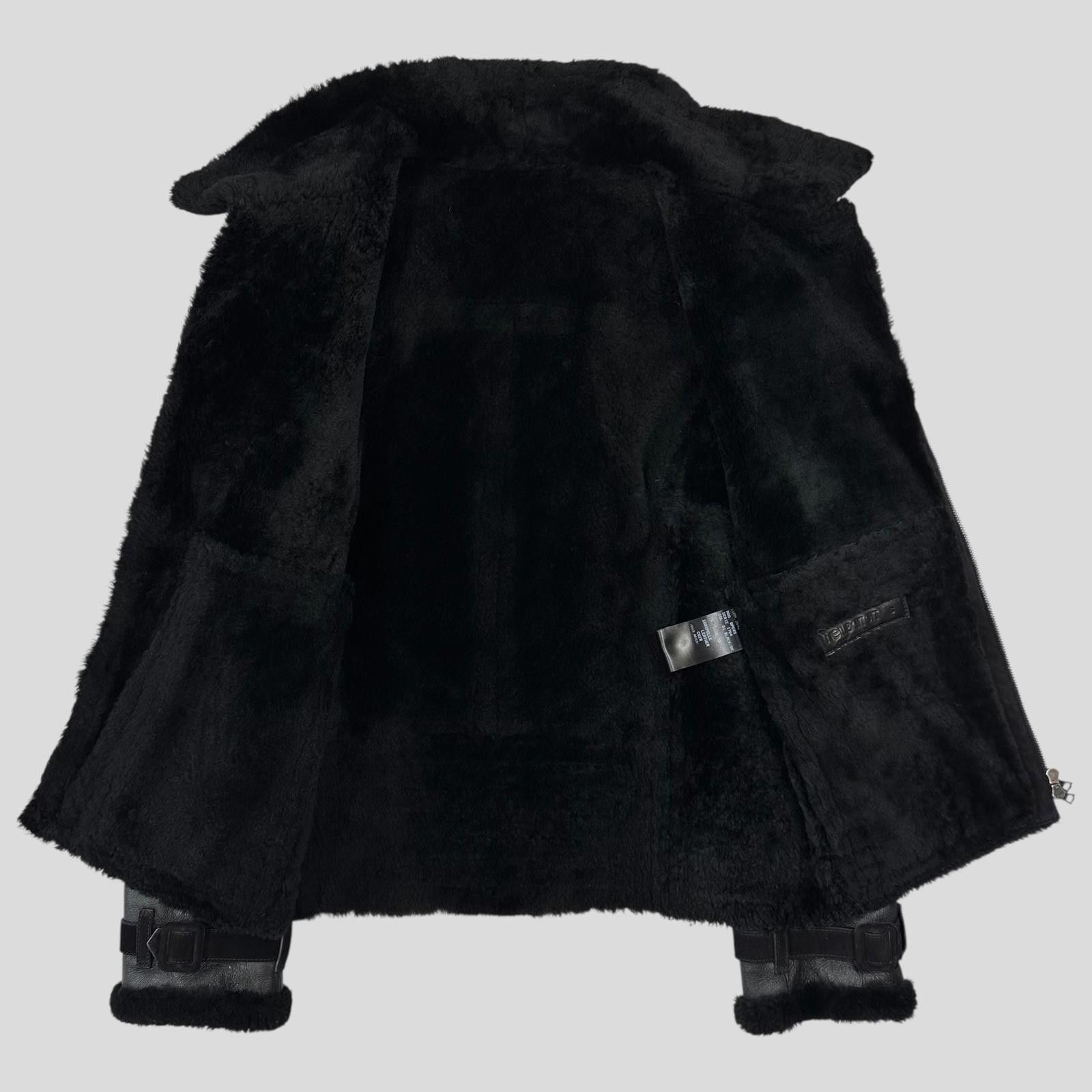 Neil Barrett Neil Barrett Leather Lamb Shearling Asymetric Biker Jacket S Size US S / EU 44-46 / 1 - 4 Thumbnail