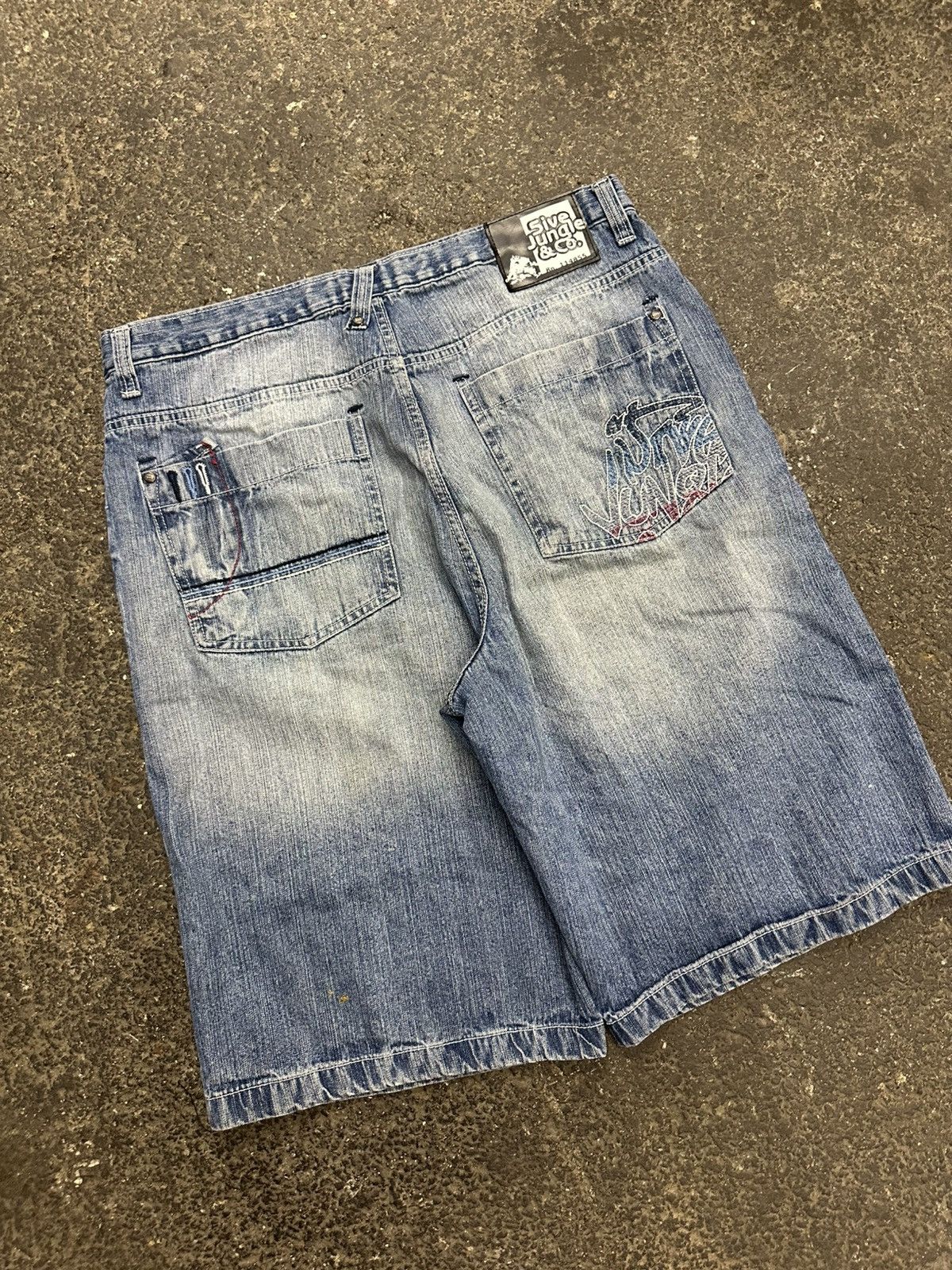 Designer × Vintage Y2K five jungle baggy jorts Size US 37 - 1 Thumbnail