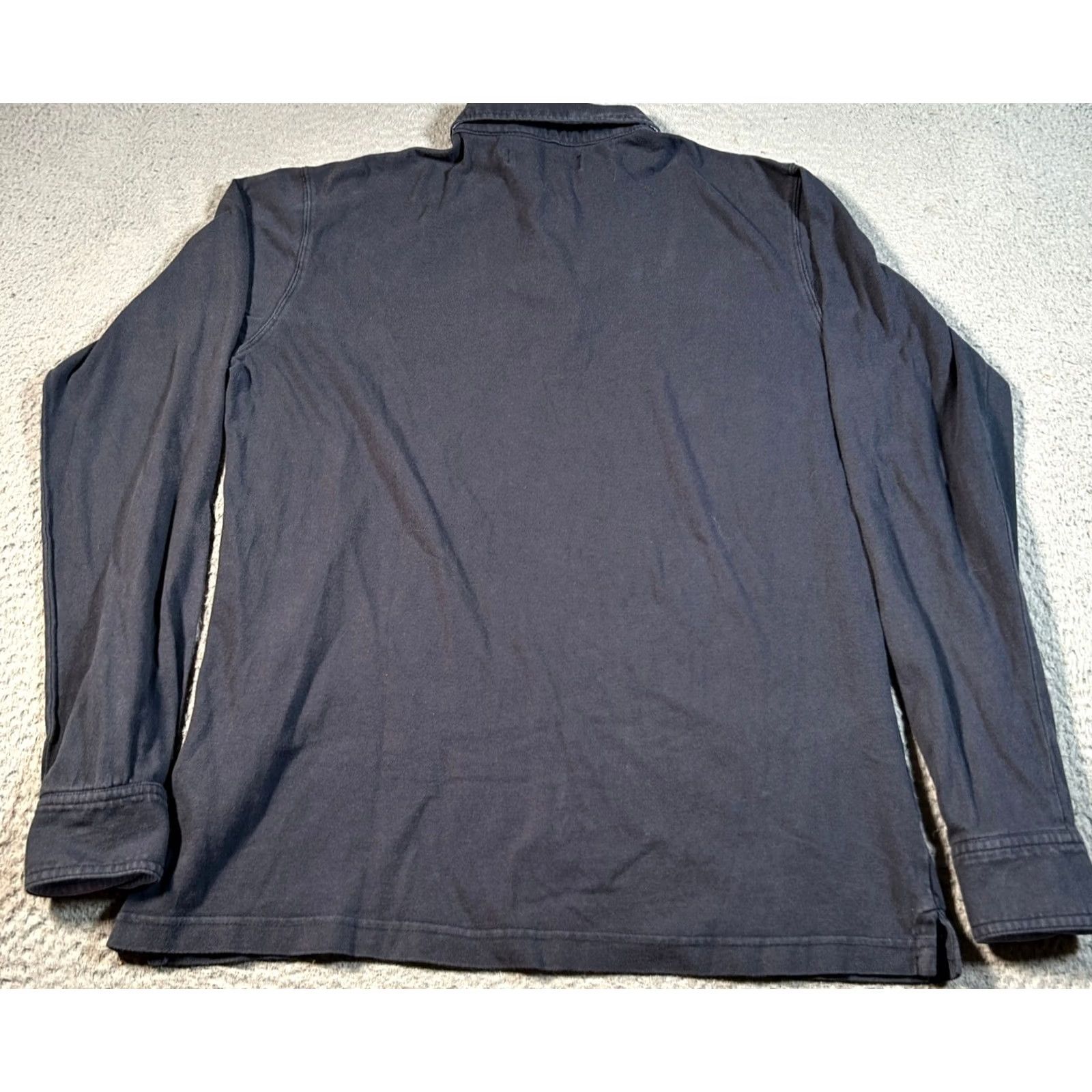 Vintage Marina Militare Polo Shirt Mens Large Long Sleeve Crest Logo Blue Italy Preppy Size US L / EU 52-54 / 3 - 2 Thumbnail