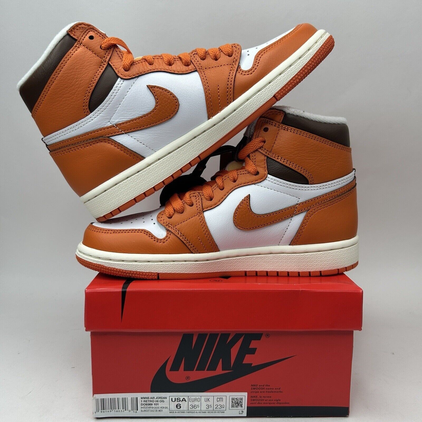 Nike Nike Shoes Air Jordan 1 Retro High OG WMNS “Starfish” 2023 Size US 6 / IT 36 - 3 Thumbnail