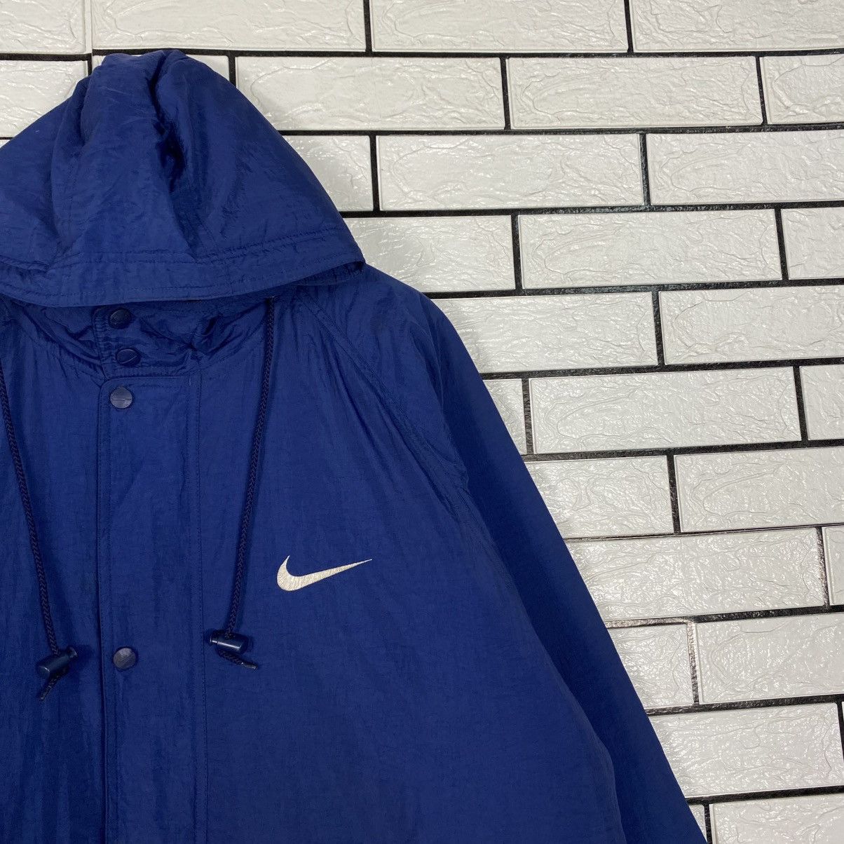 Nike 📌Vintage Nike Jacket Zipper Big Swoosh Blanket Size US L / EU 52-54 / 3 - 8 Thumbnail