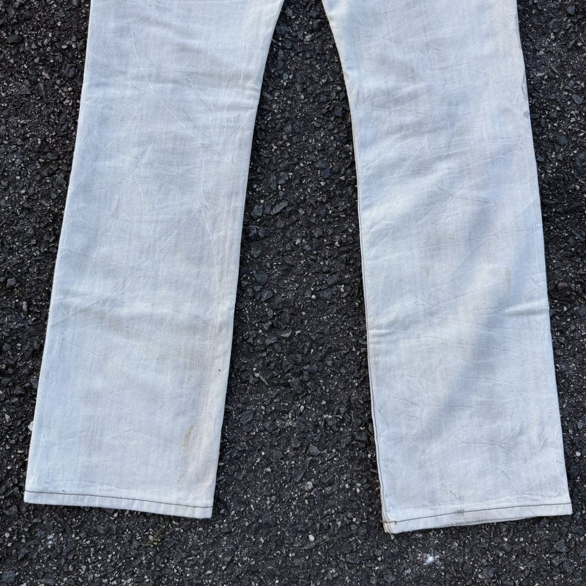 Cult Of Individuality VTG FLARE CULT OF INDUALITY WHITE YELLO JEAN DENIM PANTS Size US 33 - 12 Thumbnail