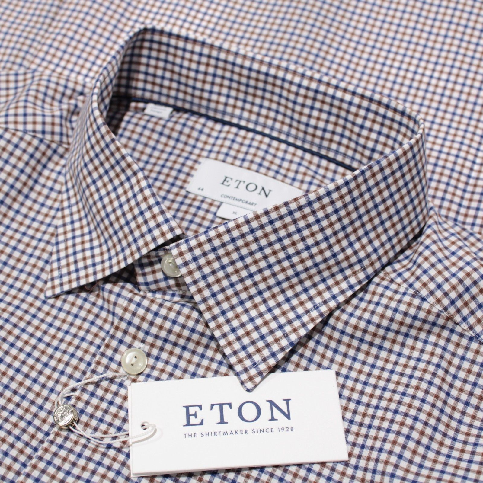 Eton Eton New with tags Shirt Size XL US In Brown Size US XL / EU 56 / 4 - 1 Thumbnail