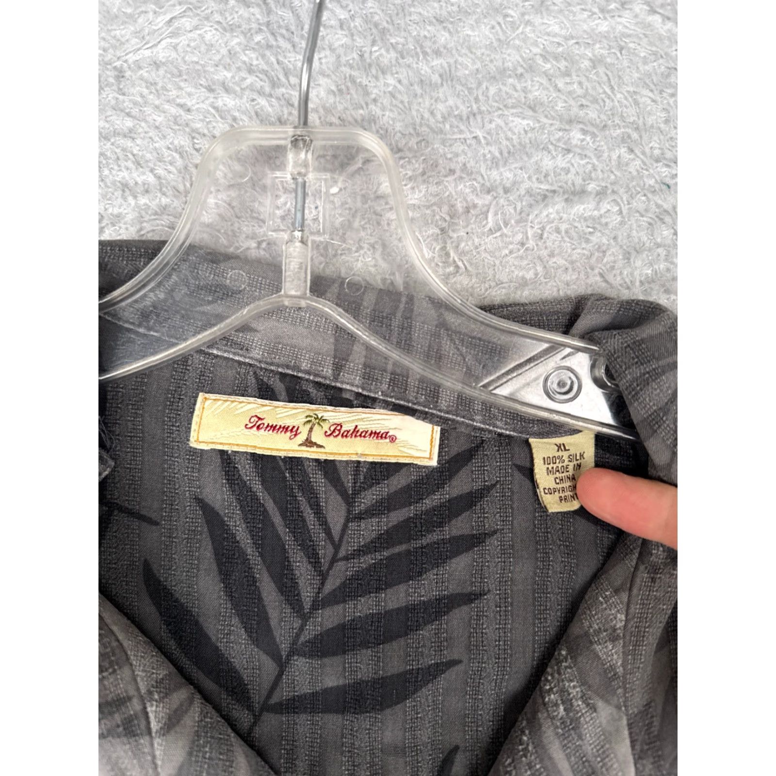 Tommy Bahama Tommy Bahama Shirt Men Extra Large Gray Yellow Floral Silk Hawaiian Button Beach Size US XL / EU 56 / 4 - 7 Thumbnail
