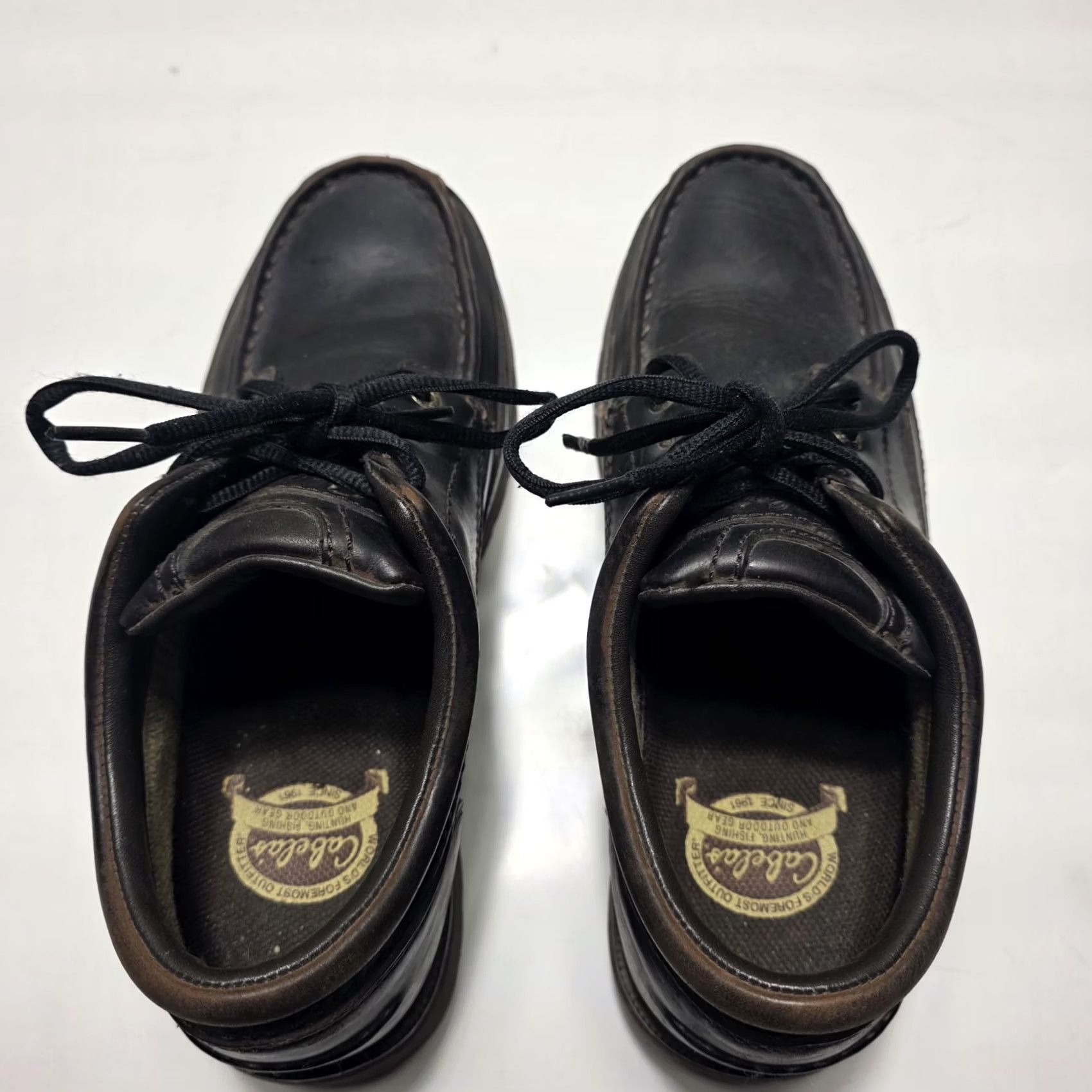 Vintage Cabela's Low Top Boots Moc Toe Oxford Shoes - Size 9 M - Vibram Sole - Leather Brown Boot Mens Size US M / EU 48-50 / 2 - 5 Thumbnail
