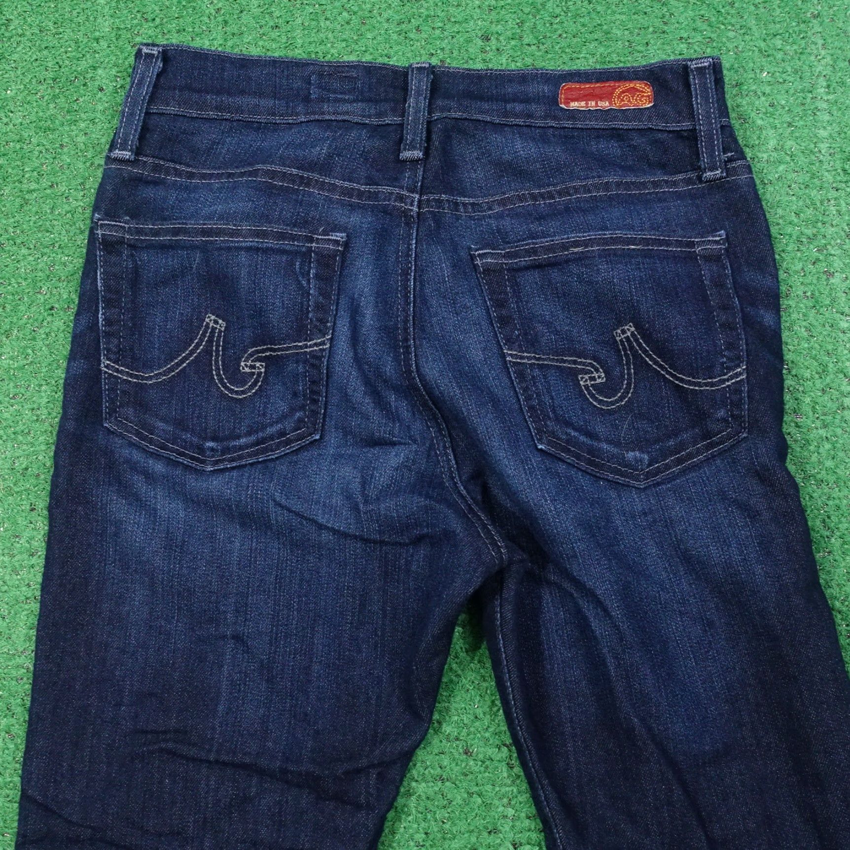 Vintage ADRIANO GOLDSCHMIED THE FARRAH SKINNY HIGH RISE DENIM BLUE JEANS WOMENS 28R Size 28" / US 6 / IT 42 - 5 Thumbnail