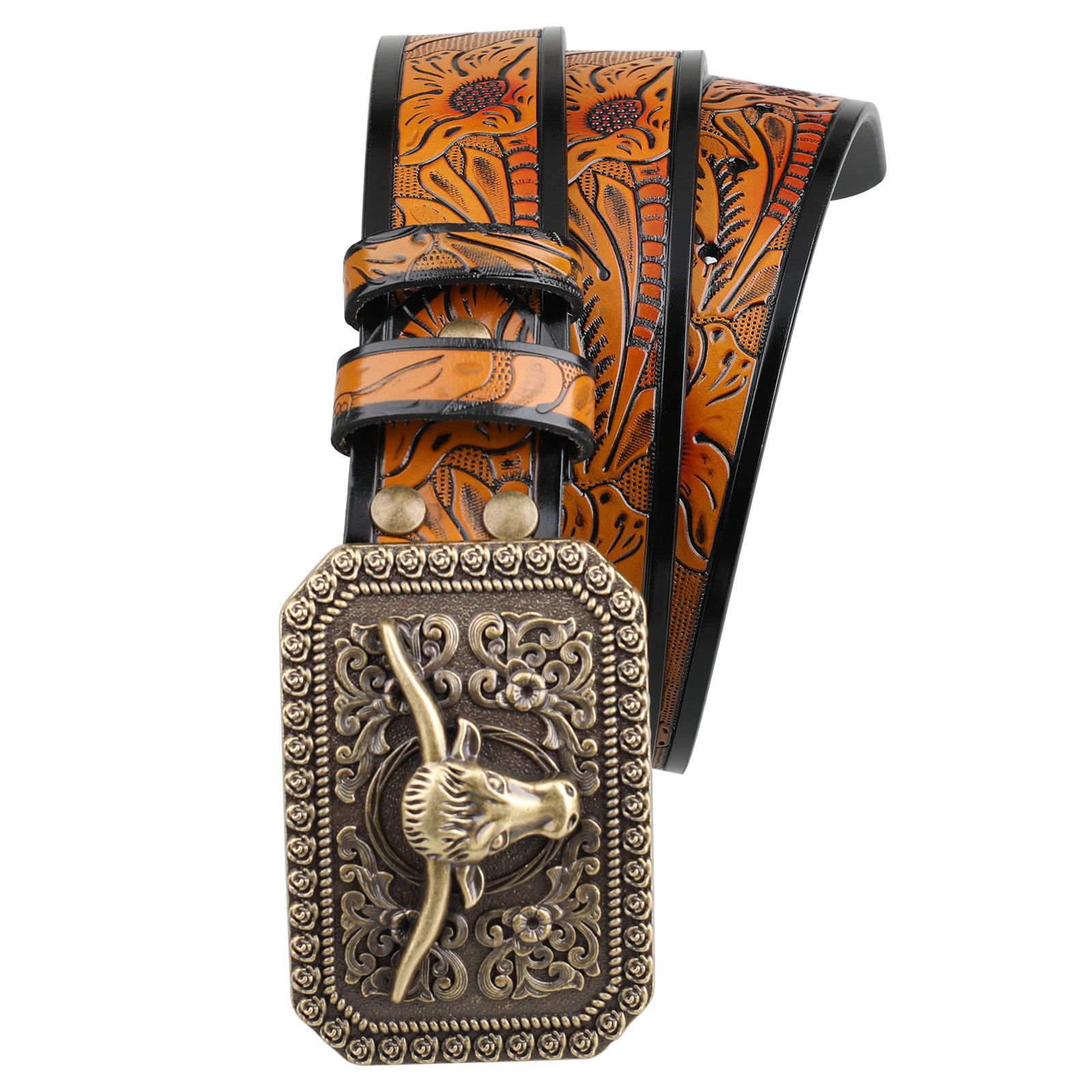 Designer Vintage Vintage Belt Riveted Belts Menswear Accessories Size ONE SIZE - 4 Thumbnail