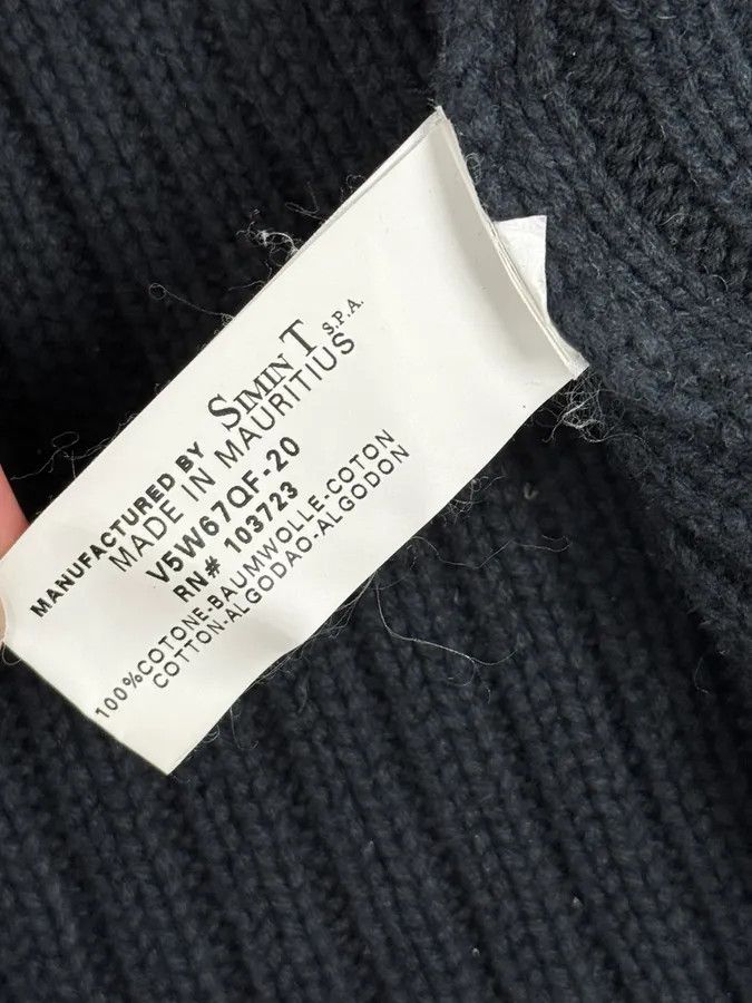 Armani Armani Navy Buttoned Turtleneck Wool Sweater Size S / US 4 / IT 40 - 11 Thumbnail