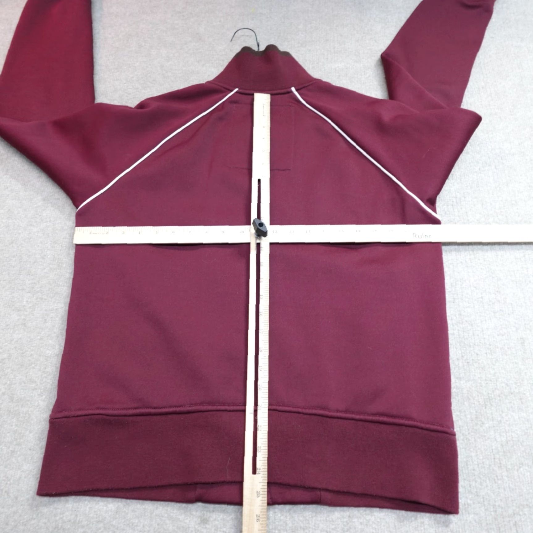 Vintage VINTAGE Ruehl Jacket XL Red Burgundy Full Zip Track Jacket Men XL Red Burgundy Retro 90s Brown? Size US XL / EU 56 / 4 - 5 Thumbnail
