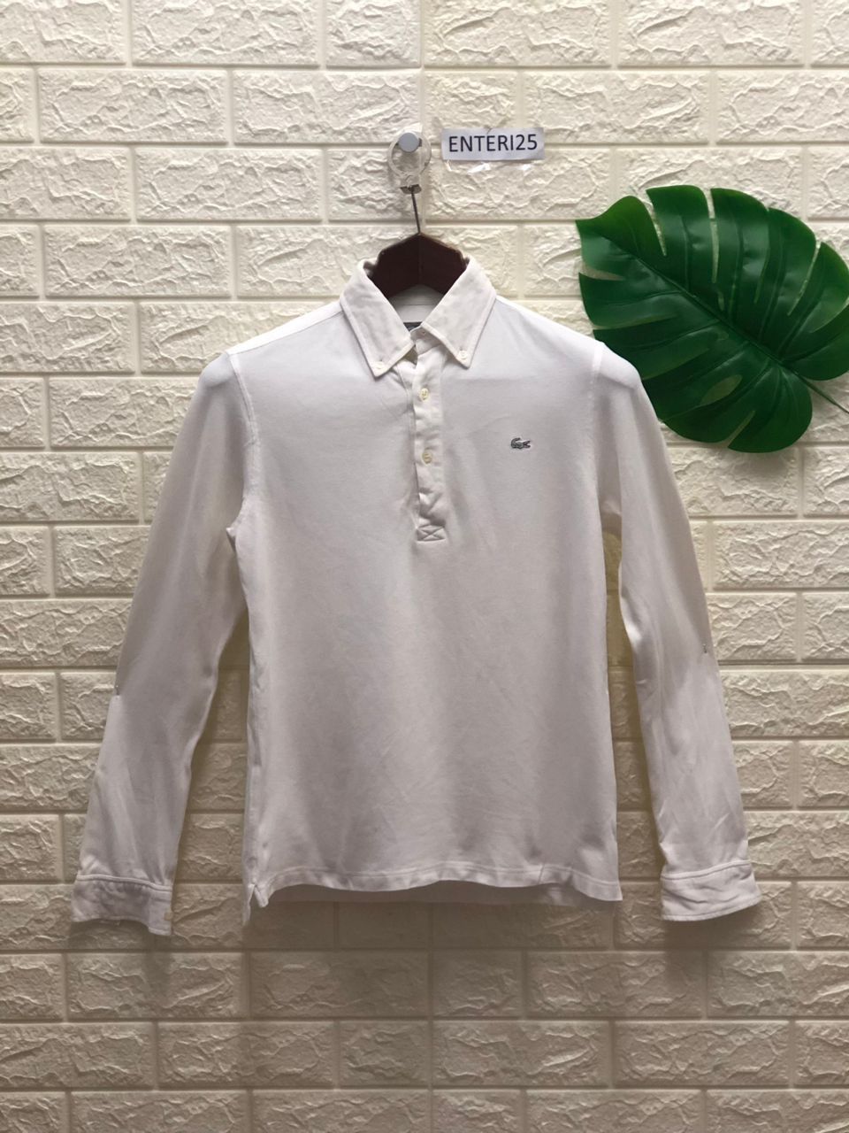 Vintage Lacoste Polo Long Sleeve grey logo limited made in japan Size US M / EU 48-50 / 2 - 1 Thumbnail