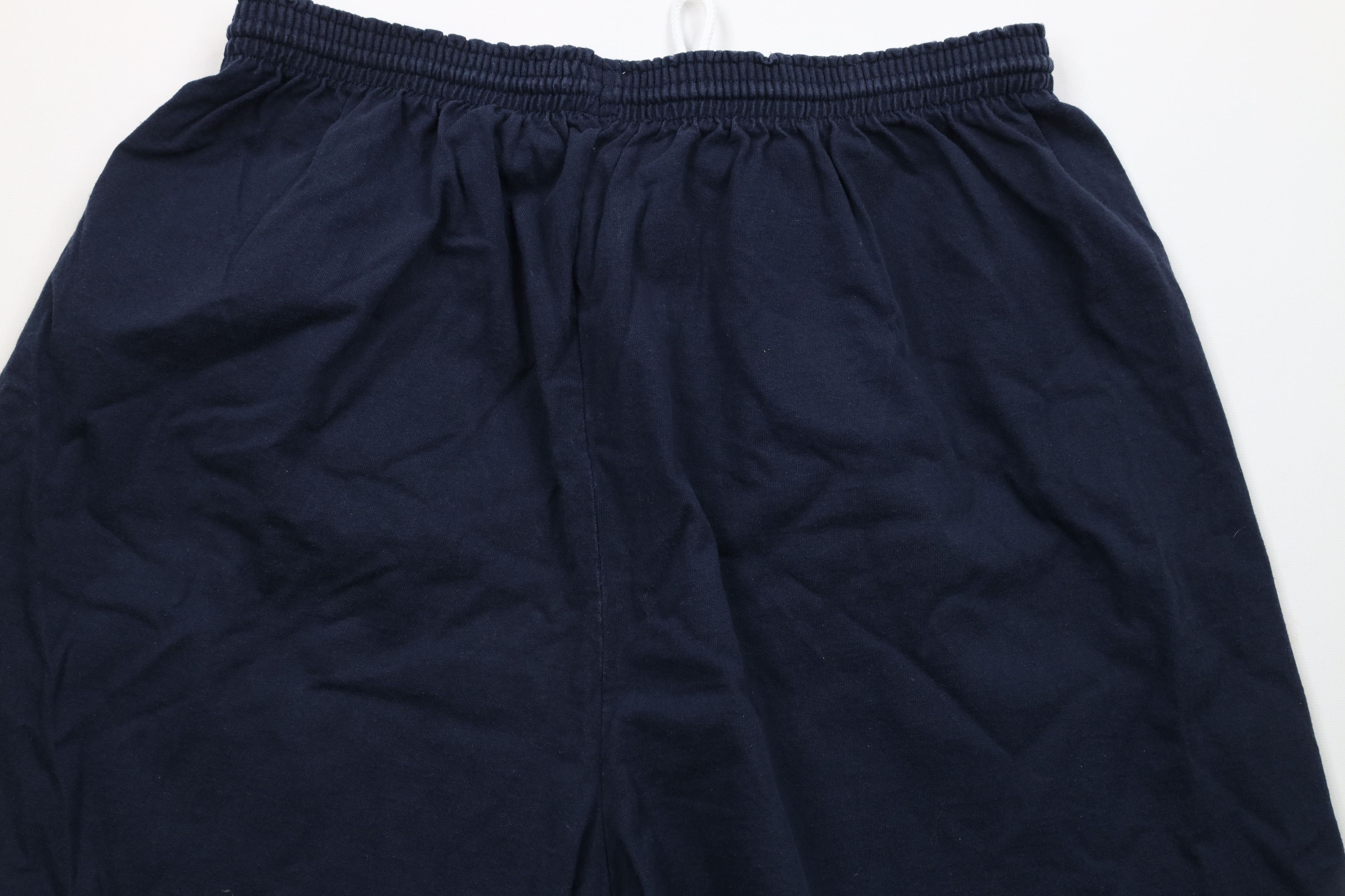 Champion × Vintage Vintage 90s Champion Logo Above Knee Shorts Blue Cotton Size US 38 / EU 54 - 9 Thumbnail
